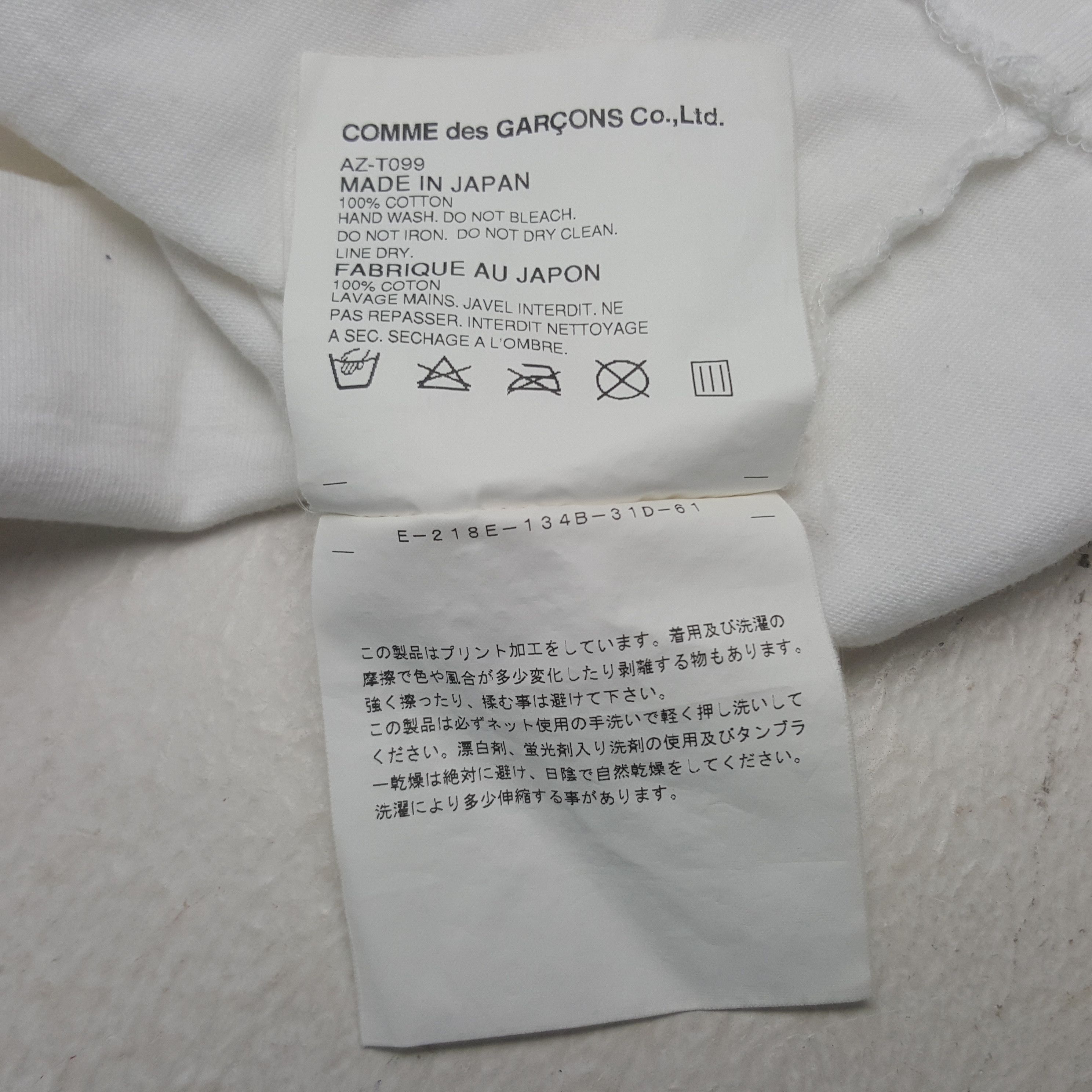 Comme des Garcons PLAY Vintage Comme des Garcons PLAY Women Tshirt Size S / US 4 / IT 40 - 7 Thumbnail