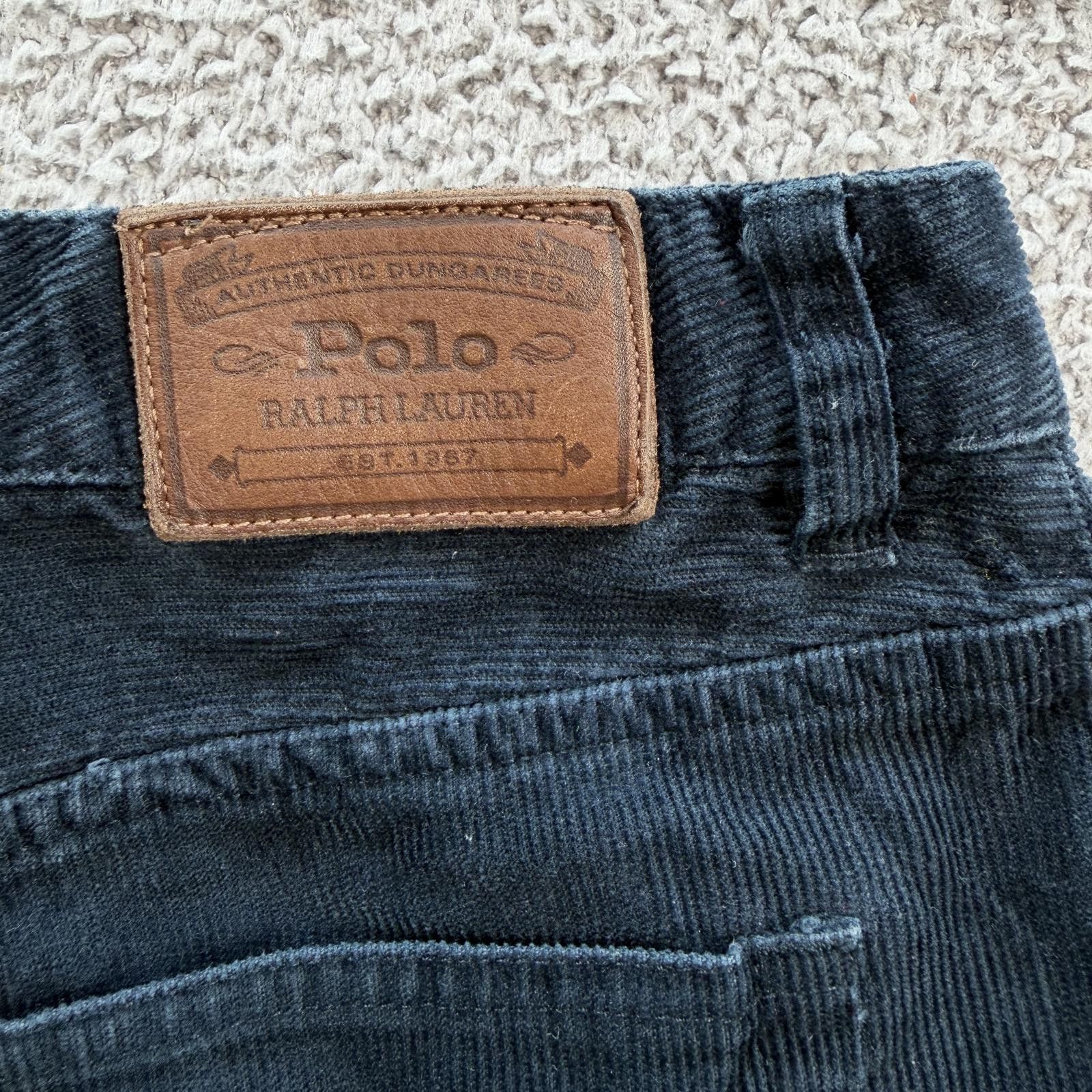 Polo Ralph Lauren Vintage Polo Ralph Lauren Corduroy Pants Womens 18 Navy Y2K Size 40" / US 18 - 6 Thumbnail