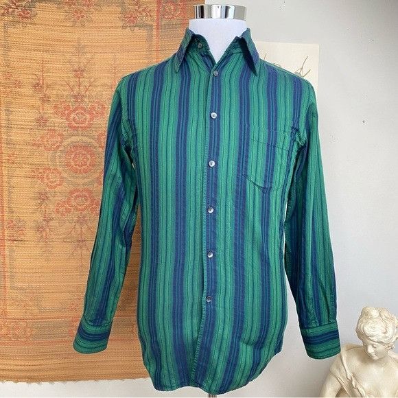 Dolce & Gabbana Dolce & Gabbana Striped Button Down Shirt Made In Italy Size US S / EU 44-46 / 1 - 1 Thumbnail