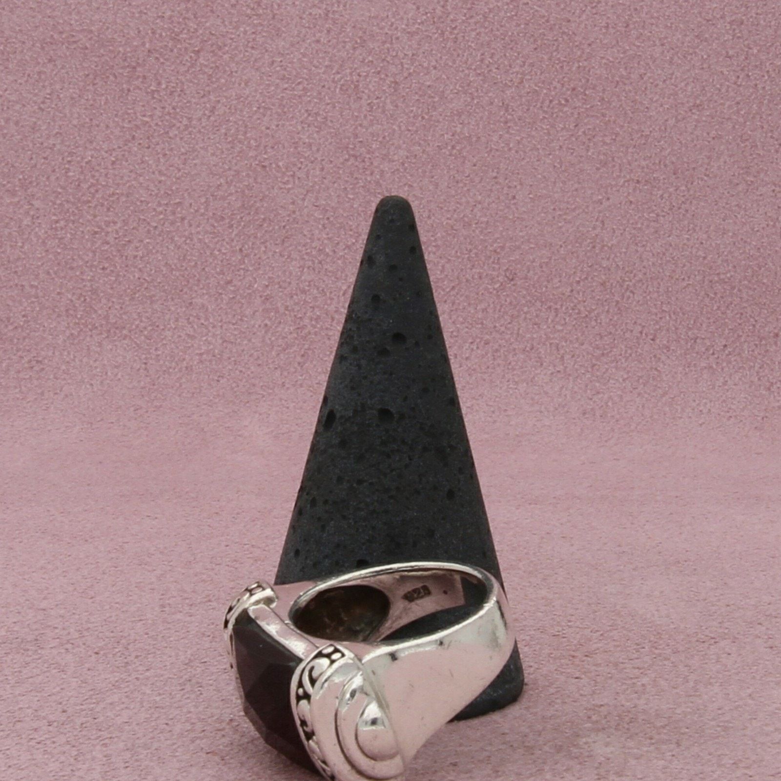 Sterling Silver sterling silver chunky faceted purple cz ring size 6.5 Size ONE SIZE - 5 Thumbnail