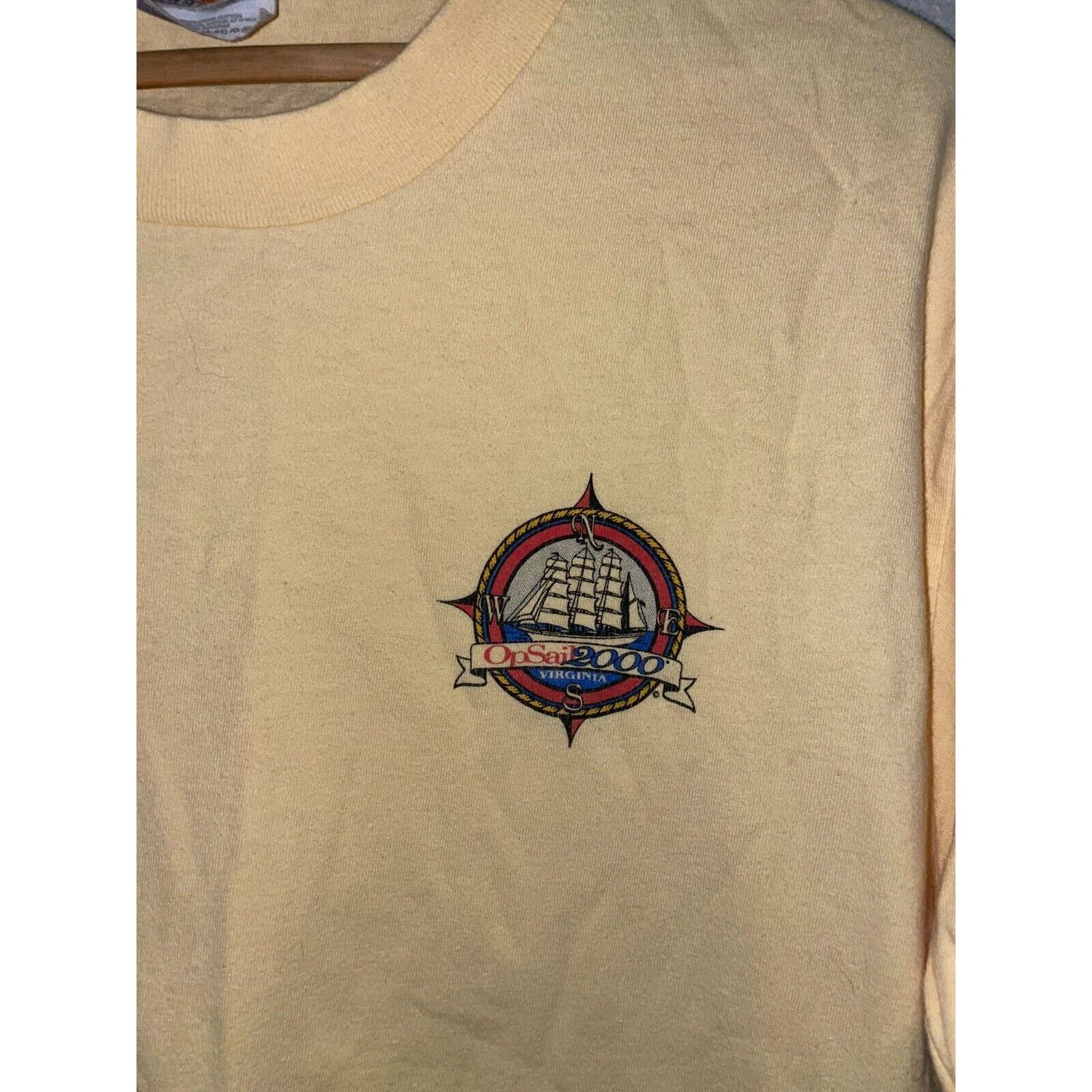 Hanes Vintage Sailing Shirt OP Sail Virginia Fleet Of Ships Ship L Size US L / EU 52-54 / 3 - 7 Thumbnail