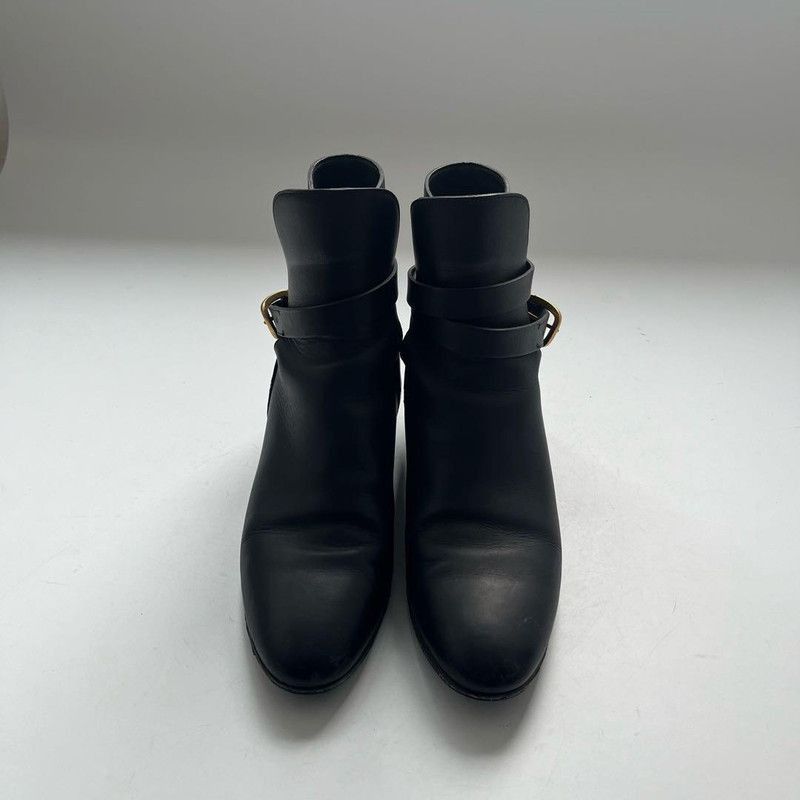 Gucci Gucci Black Leather Ankle Boots Size US 6 / EU 39 - 3 Thumbnail