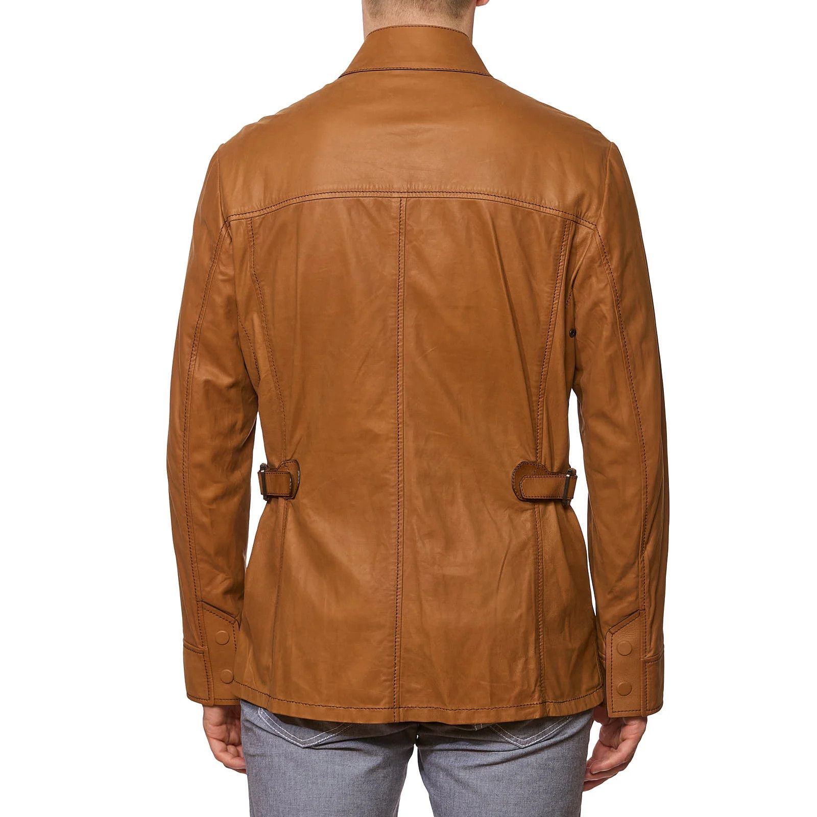 Berluti BERLUTI Paris Cognac Calfskin Leather Jacket Size US M / EU 48-50 / 2 - 2 Thumbnail