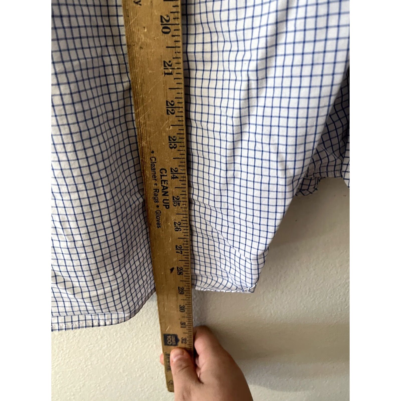 Dockers Dockers Shirt Mens Size L Fitted Long Sleeve Button Up White Plaid Cotton Blend Knit Casual Size US L / EU 52-54 / 3 - 4 Thumbnail
