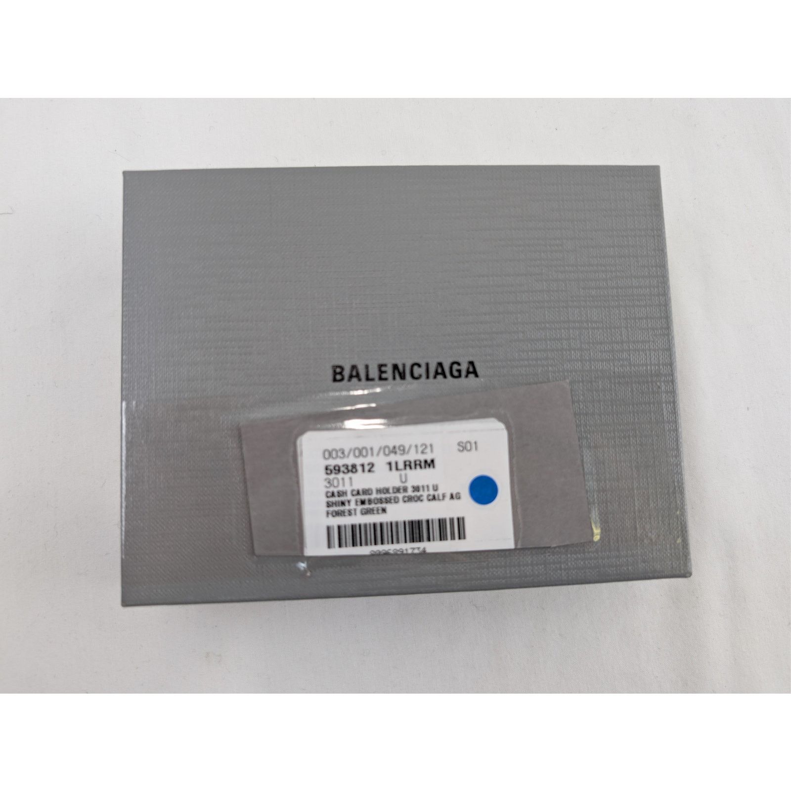 Balenciaga o1rshd1 Size: OS / Shiny Embossed Croc Cash Card Holder Size ONE SIZE - 13 Thumbnail