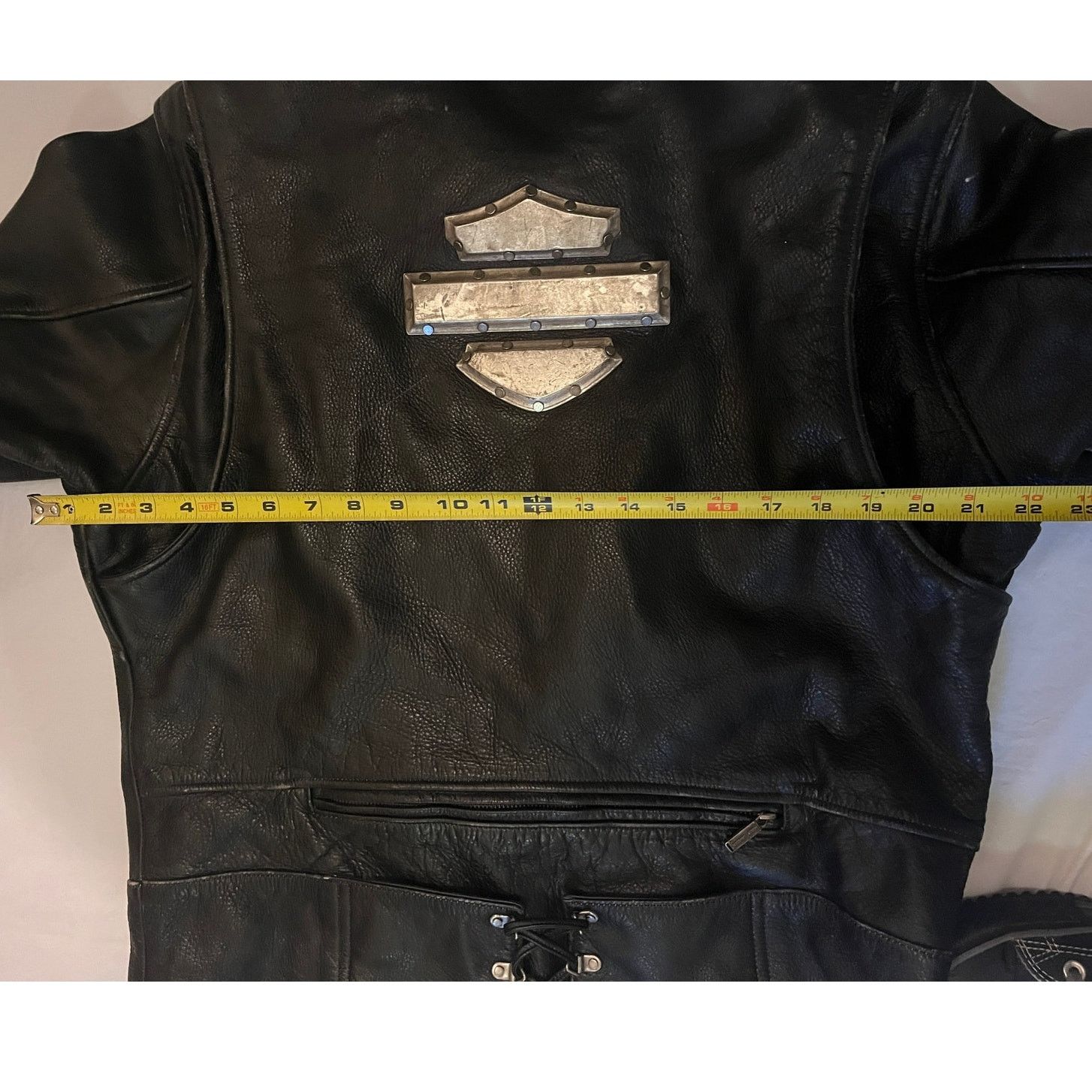 Harley Davidson Harley Davidson Leather Jacket Metal Bar & Shield - Size: L Size US L / EU 52-54 / 3 - 14 Thumbnail