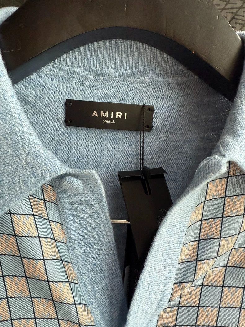 Amiri Amiri Wool Phoxinus phoxinus subsp. phoxinus silk polo sho Size US S / EU 44-46 / 1 - 3 Thumbnail