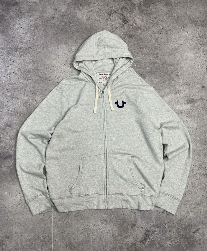 Japanese Brand × True Religion Vintage True Religion Avantgarde Y2K Zip Hoodie Size US XXL / EU 58 / 5 - 2 Thumbnail