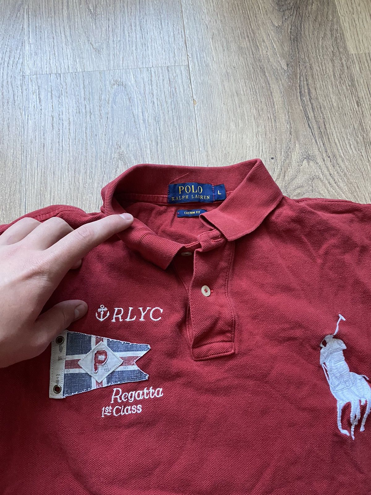 Polo Ralph Lauren × Vintage Polo Ralph Lauren RLYC Polo Regatta Polo Shirt Size US L / EU 52-54 / 3 - 4 Thumbnail