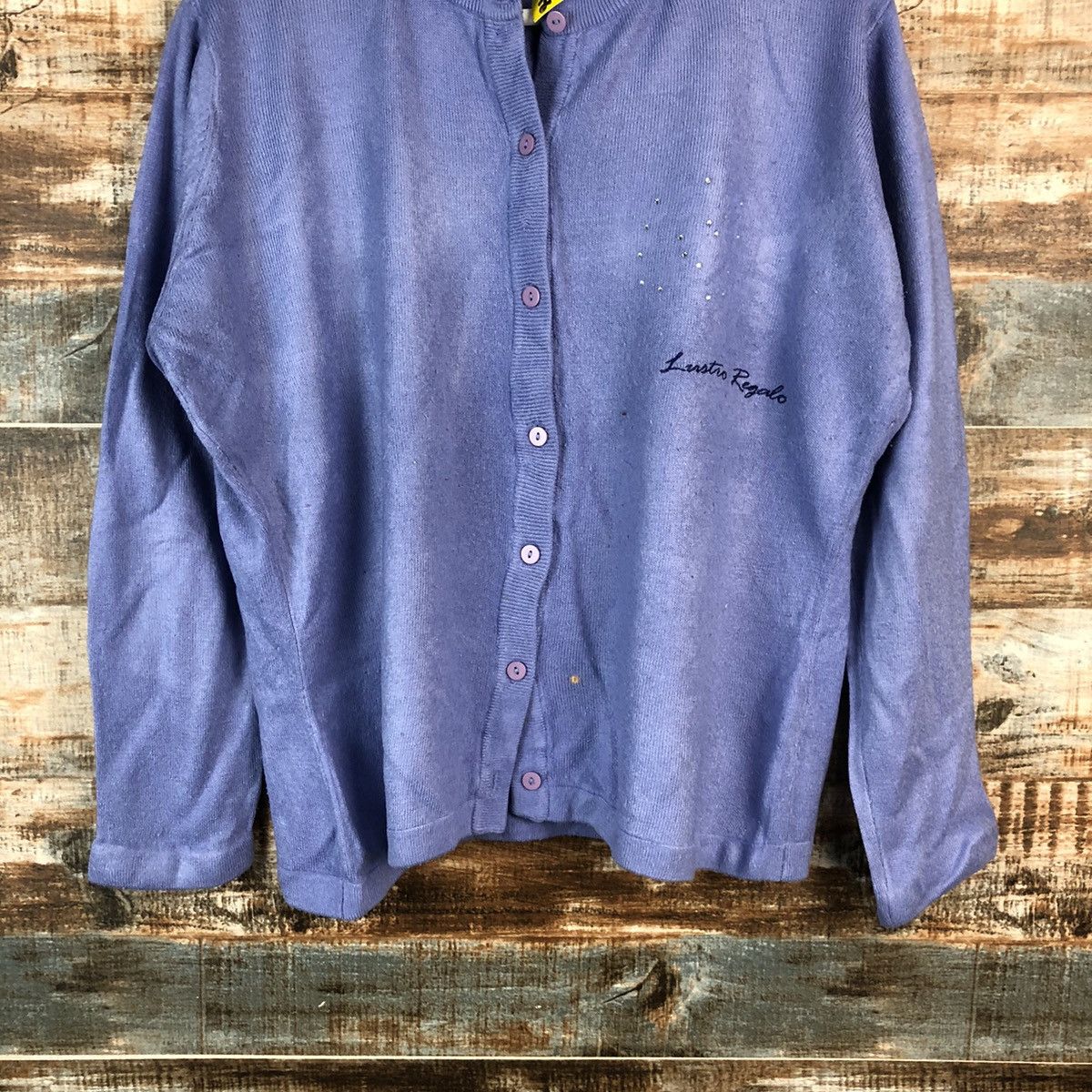 Homespun Knitwear × Japanese Brand Lustaro Regaro Purple Knitwear #A2218 Size M / US 6-8 / IT 42-44 - 6 Thumbnail