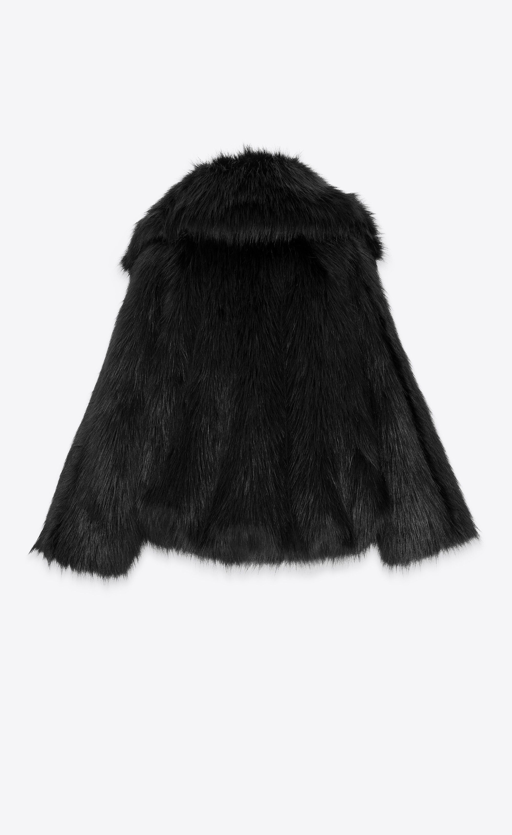 Saint Laurent Paris o1bcso1str0125 Oversize Collar Jacket in Black Size US M / EU 48-50 / 2 - 2 Thumbnail