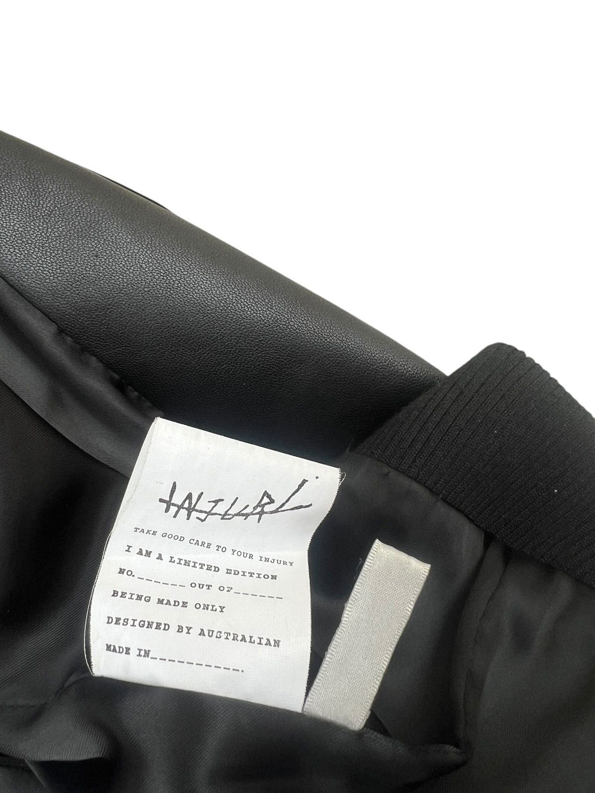 INJURY Injury Australia Hoodie Hybrid Leather Jacket Size US S / EU 44-46 / 1 - 14 Thumbnail