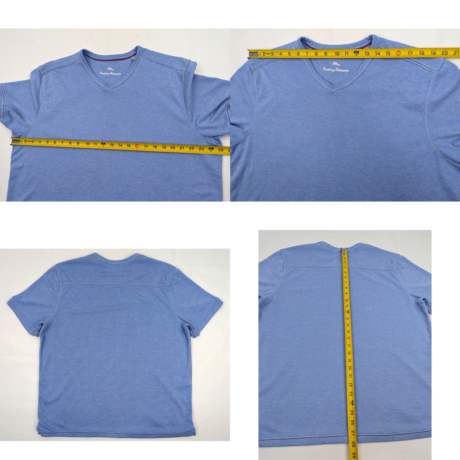 Tommy Bahama Tommy Bahama Shirt Men XL Sky Blue Sand Key V-Neck Modal Blend Comfort Size US XL / EU 56 / 4 - 8 Thumbnail