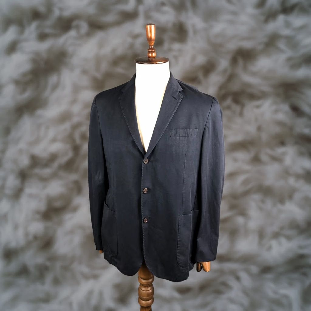 Ralph Lauren Ralph Lauren Blazer Men 44R Dark Blue Cotton Blend Single-Breasted" Size 44R - 1 Thumbnail