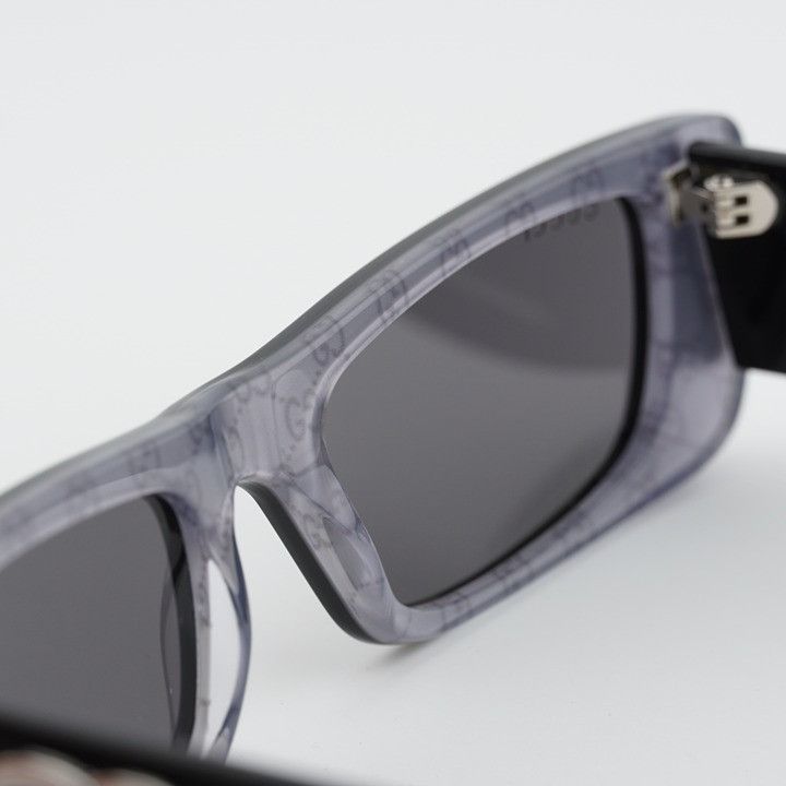 Gucci Gucci GG0516S 018 Sunglasses Black Rectangle Frame, Grey Size ONE SIZE - 9 Thumbnail