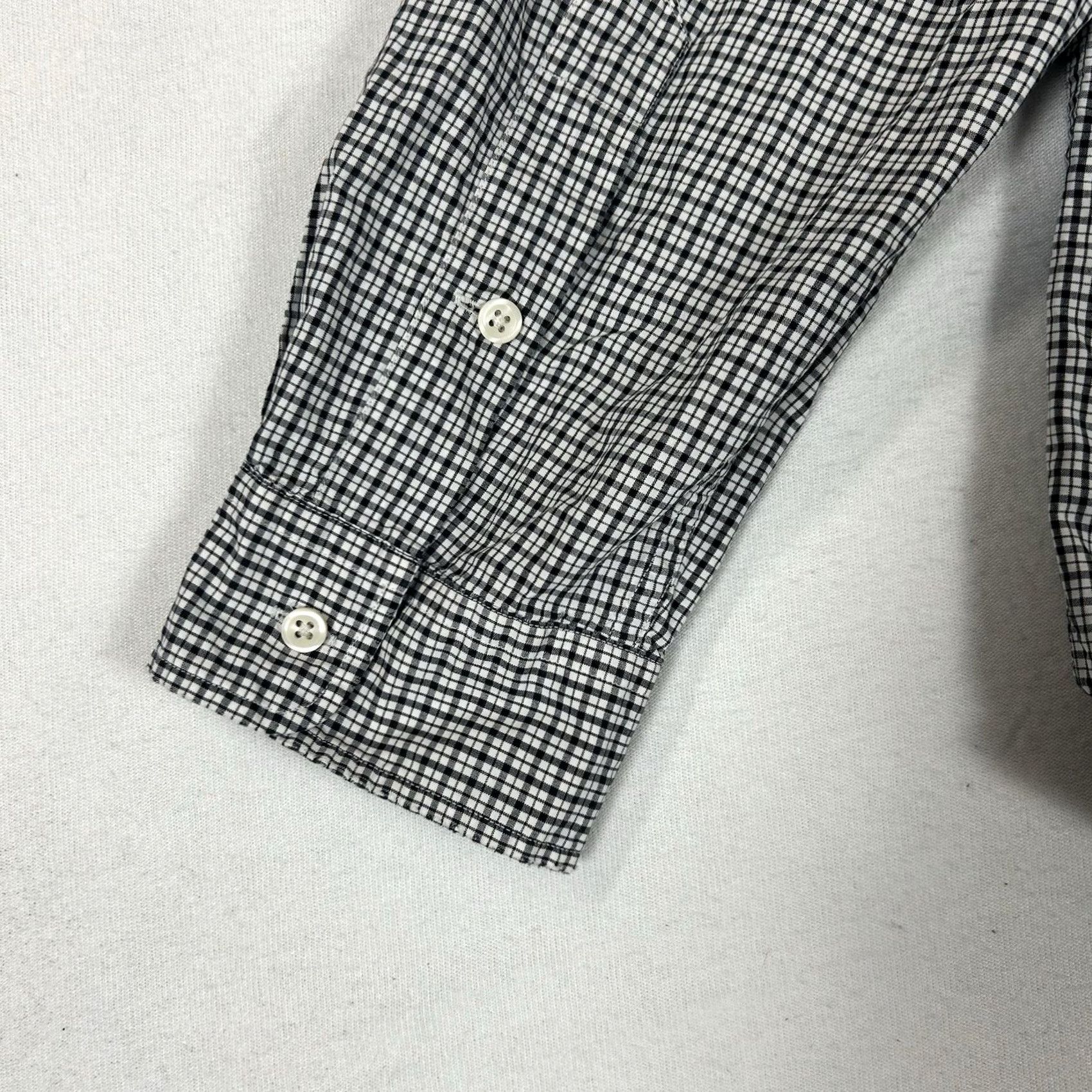 Ralph Lauren Ralph Lauren Long Sleeve Button-Front Shirt Mens XL Gray Plaid Twill Cotton Polo Big Pony Vintage Size US XL / EU 56 / 4 - 6 Thumbnail