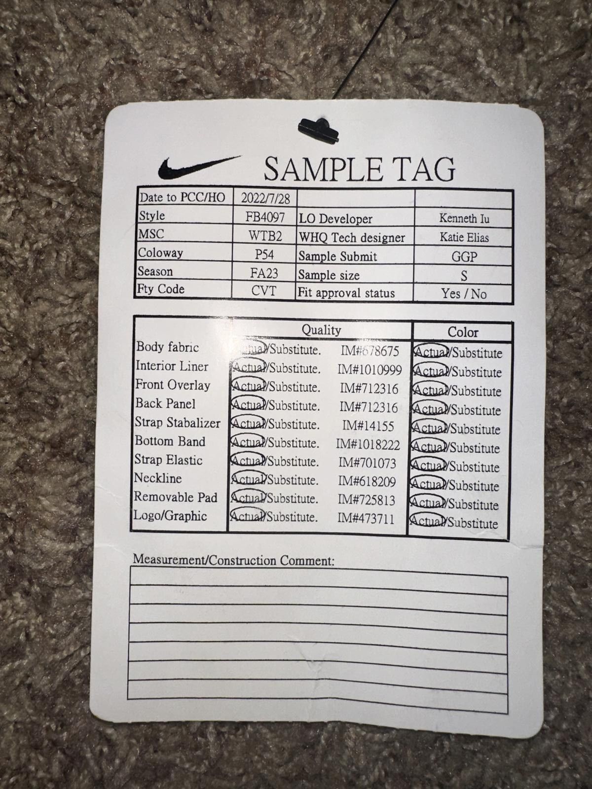 Nike Nike Air Indy High-Neck Women's Light-Support Padded Mesh Sports Bra Sample Size ONE SIZE - 9 Thumbnail