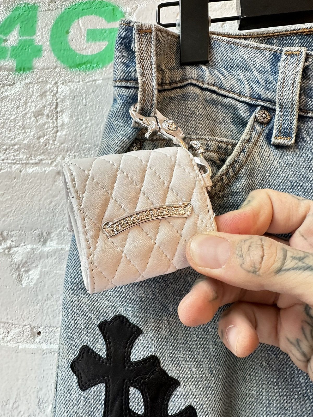 Chrome Hearts CHROME HEARTS MINI MINI QUILTED POUCH Size ONE SIZE - 4 Thumbnail
