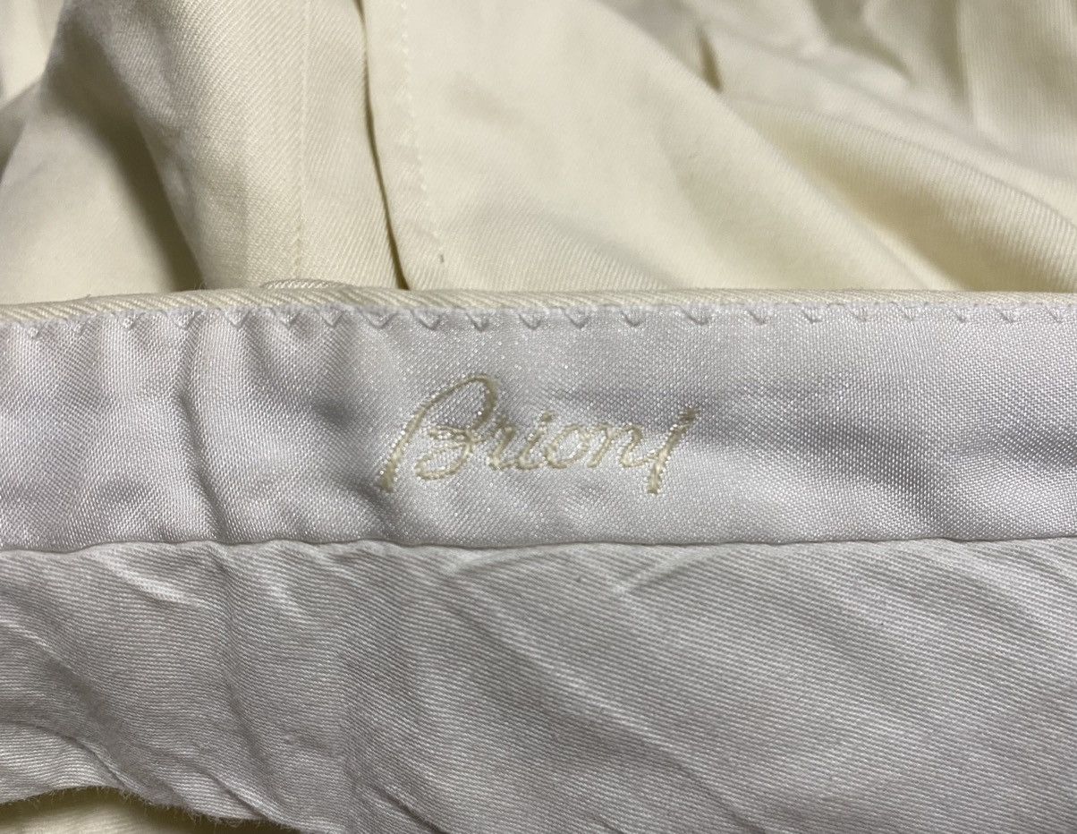 Brioni Brioni Roma Beige Pleated Casual Luxury Chino Pants Trousers Size US 31 - 14 Thumbnail