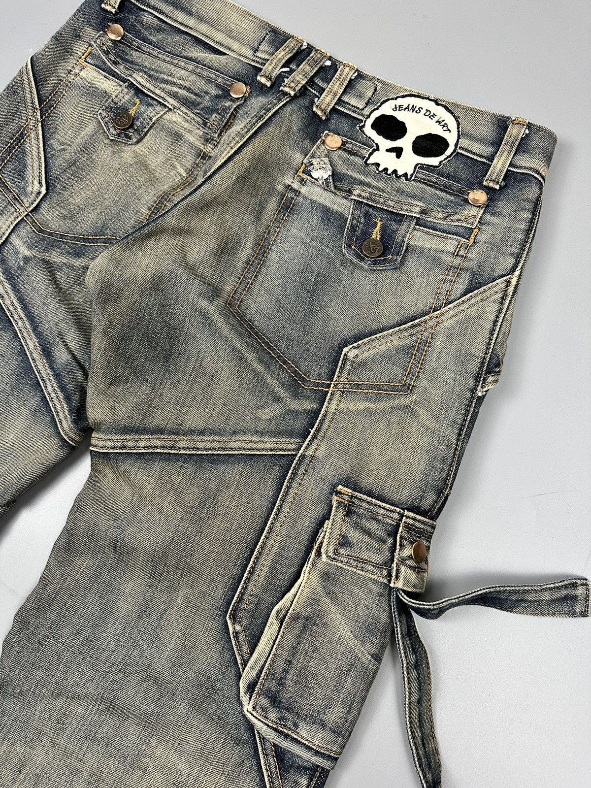 If Six Was Nine Tactical Bondage Multi Pocket Jeans De Art Size US 33 - 8 Thumbnail