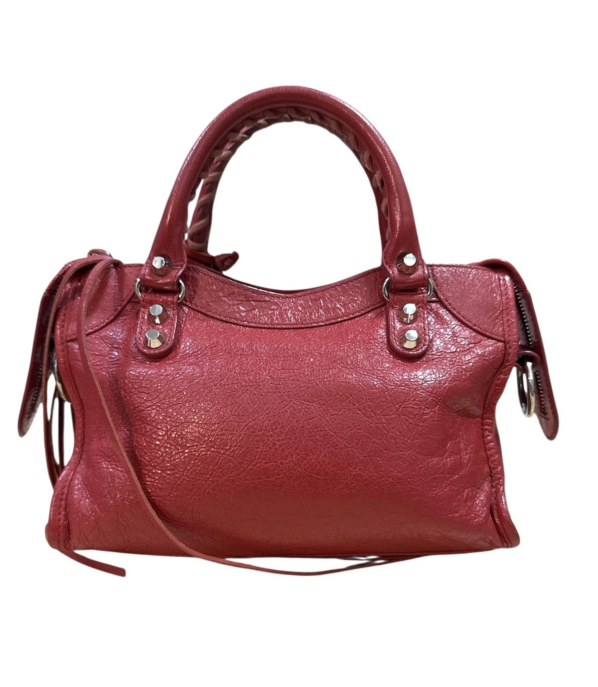 Balenciaga Balenciaga Classic Mini City red lambskin Leather bag Size ONE SIZE - 5 Thumbnail