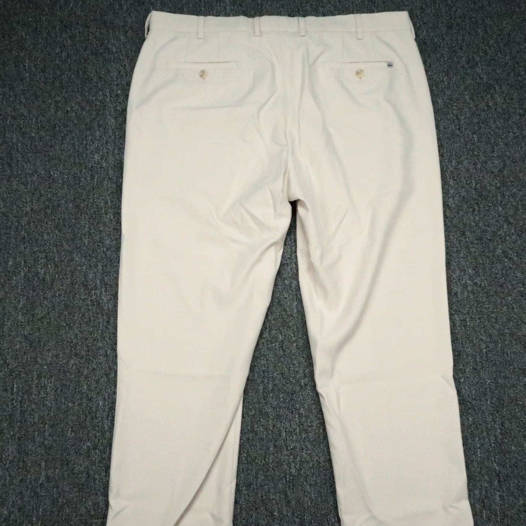 Peter Millar Peter Millar Pants Mens 38x32 Khaki Tan Durham High Drape Performance Trouser Chino Straight 32 In Inseam Regular Pockets Beige Size US 38 / EU 54 - 4 Thumbnail