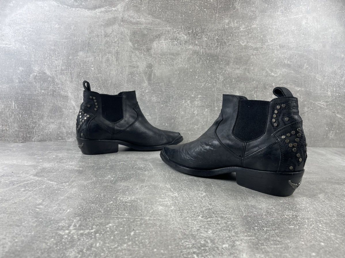 Zadig & Voltaire Zadig & Voltaire Stainless Steel Dot Toe Leather Boots Size US 8 / IT 38 - 5 Thumbnail