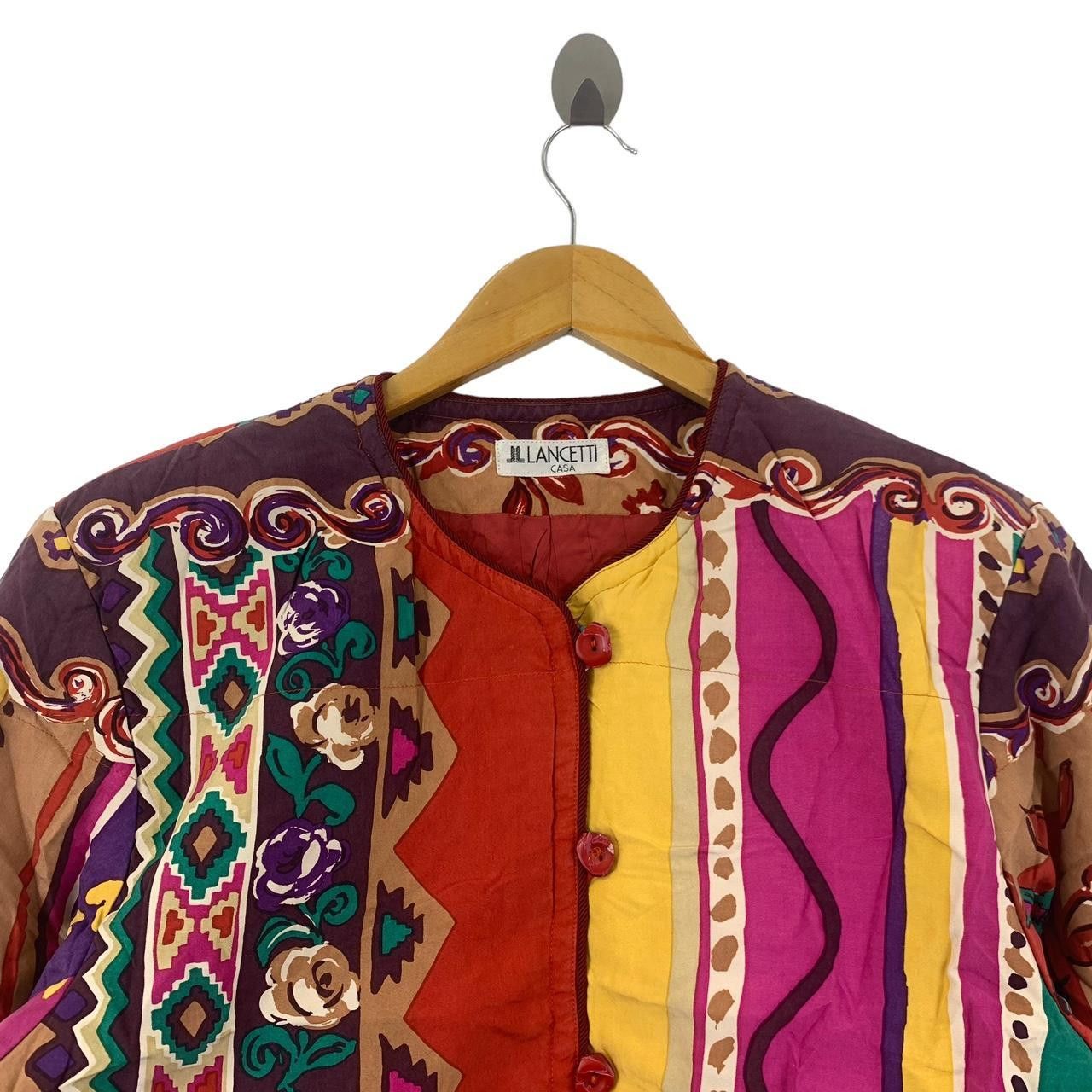 Vintage Vintage 80’ LANCETTI ITALY CASA Collection Cardigan Over Size M / US 6-8 / IT 42-44 - 2 Thumbnail