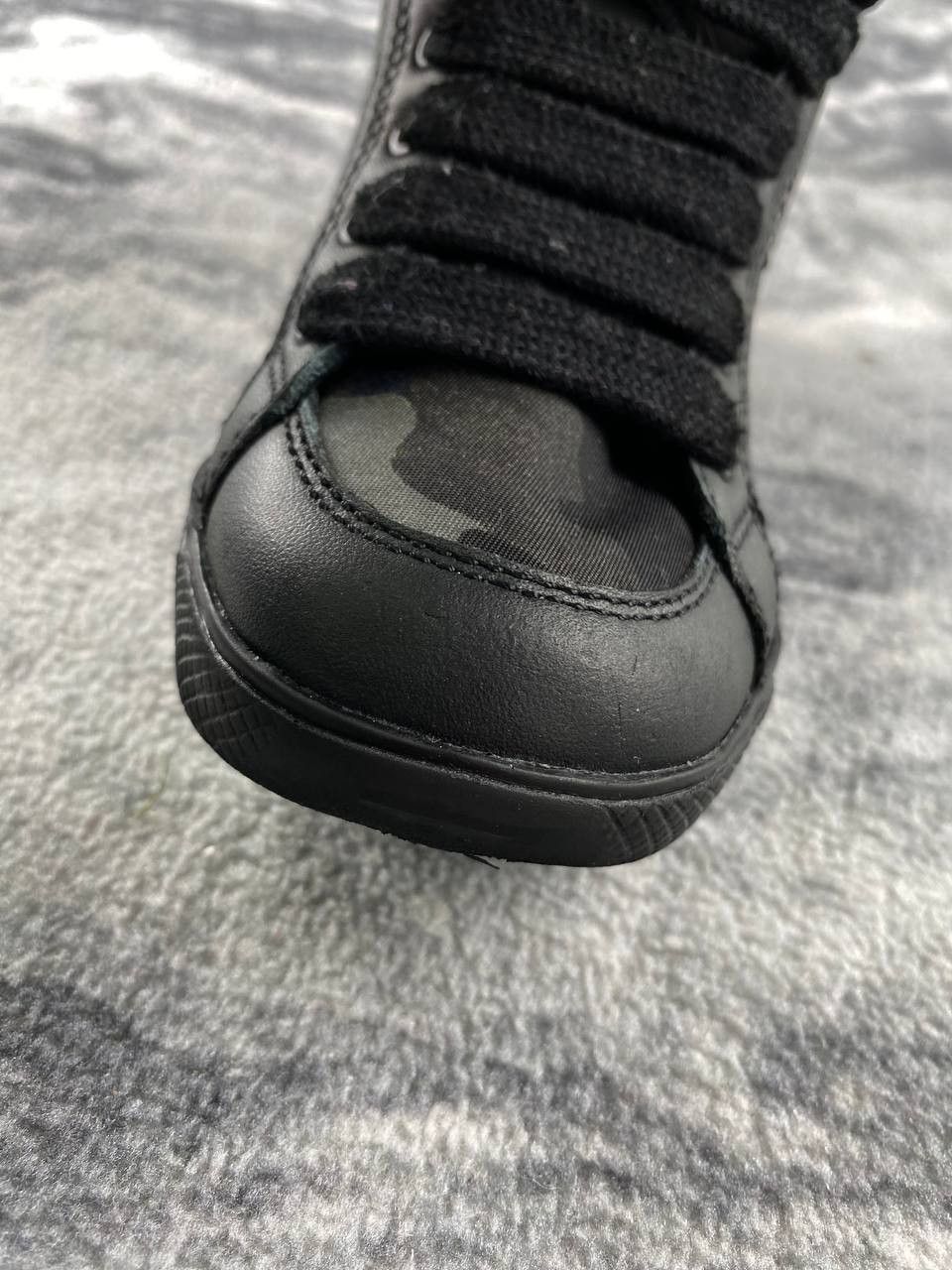 Prada Prada Camo High Top Sneakers Kids Size 24 Black Size US 5 / EU 37 - 17 Thumbnail