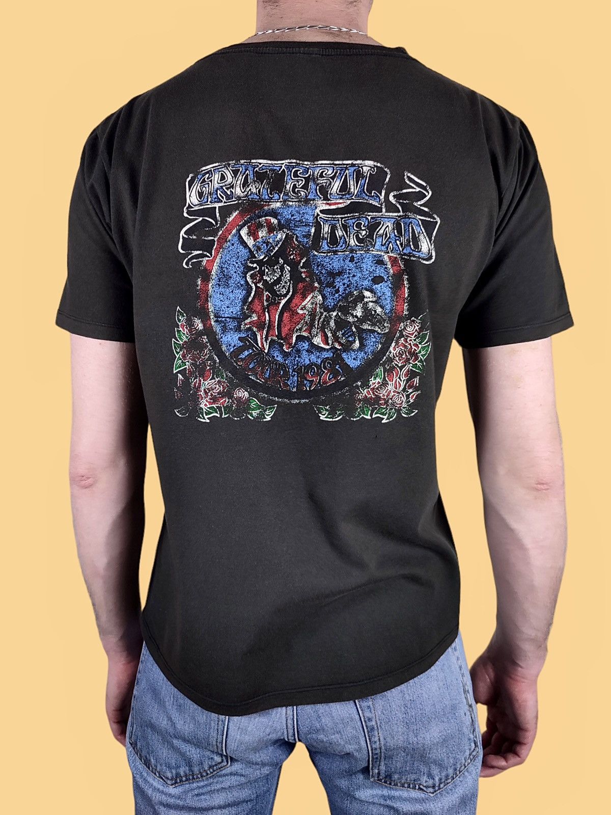 Band Tees 90s Vintage Grateful Dead 1981 Tour Promo Rock T-Shirt Size US M / EU 48-50 / 2 - 2 Thumbnail