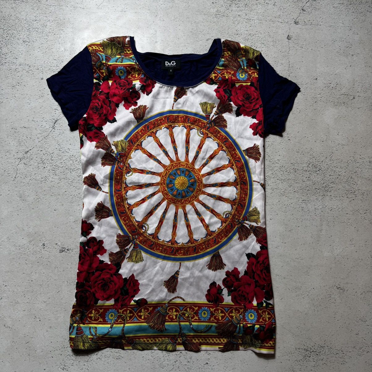 Dolce & Gabbana vintage flowers print dolce gabbana t shirt Size S / US 4 / IT 40 - 1 Thumbnail