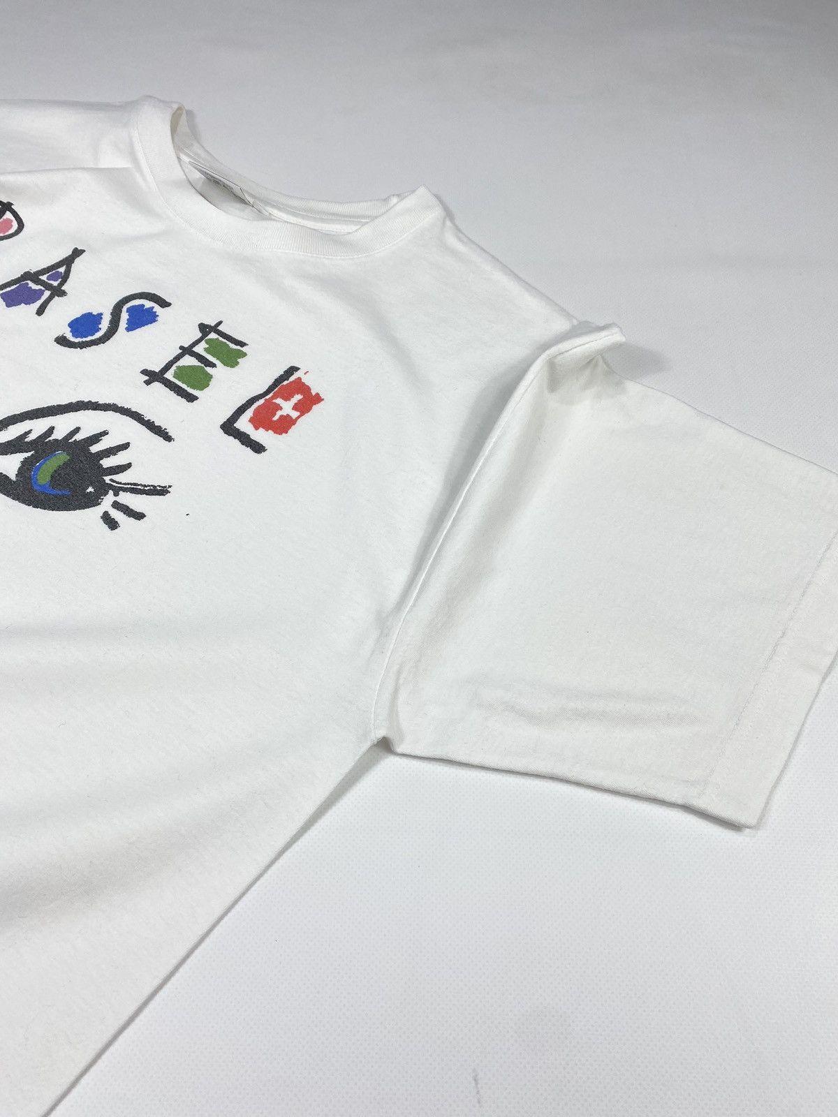 Vintage 🔥LASTDROP🔥 VTG 90s Basel Switzerland Art Abstraction Face Size US L / EU 52-54 / 3 - 9 Thumbnail