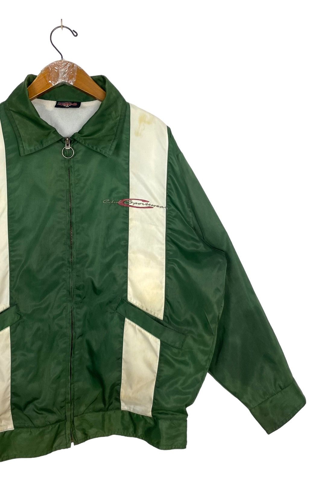 Vintage Rare‼️ Vintage Club Sportwear Stripe Zipper Jacket Size US L / EU 52-54 / 3 - 3 Thumbnail