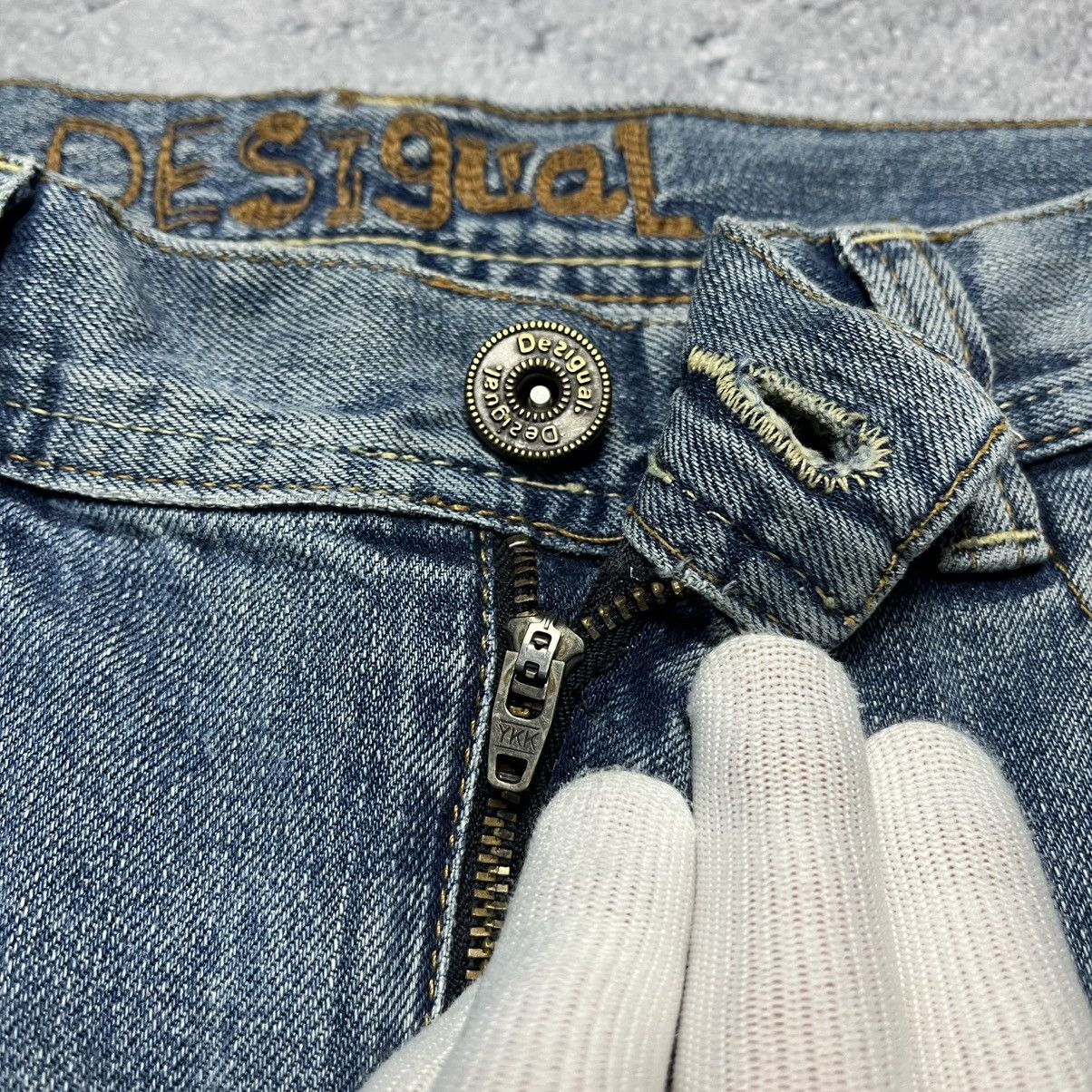 Desigual Vintage Desigual Distressed Trashed Denim Jeans Streetwear Size US 28 / EU 44 - 7 Thumbnail
