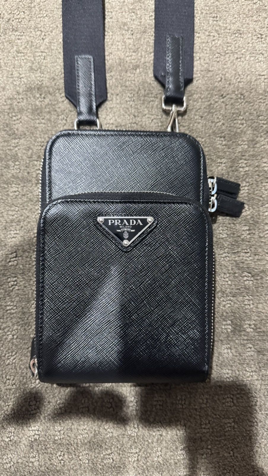 Prada Prada saffiano leather smartphone case Size ONE SIZE - 2 Thumbnail