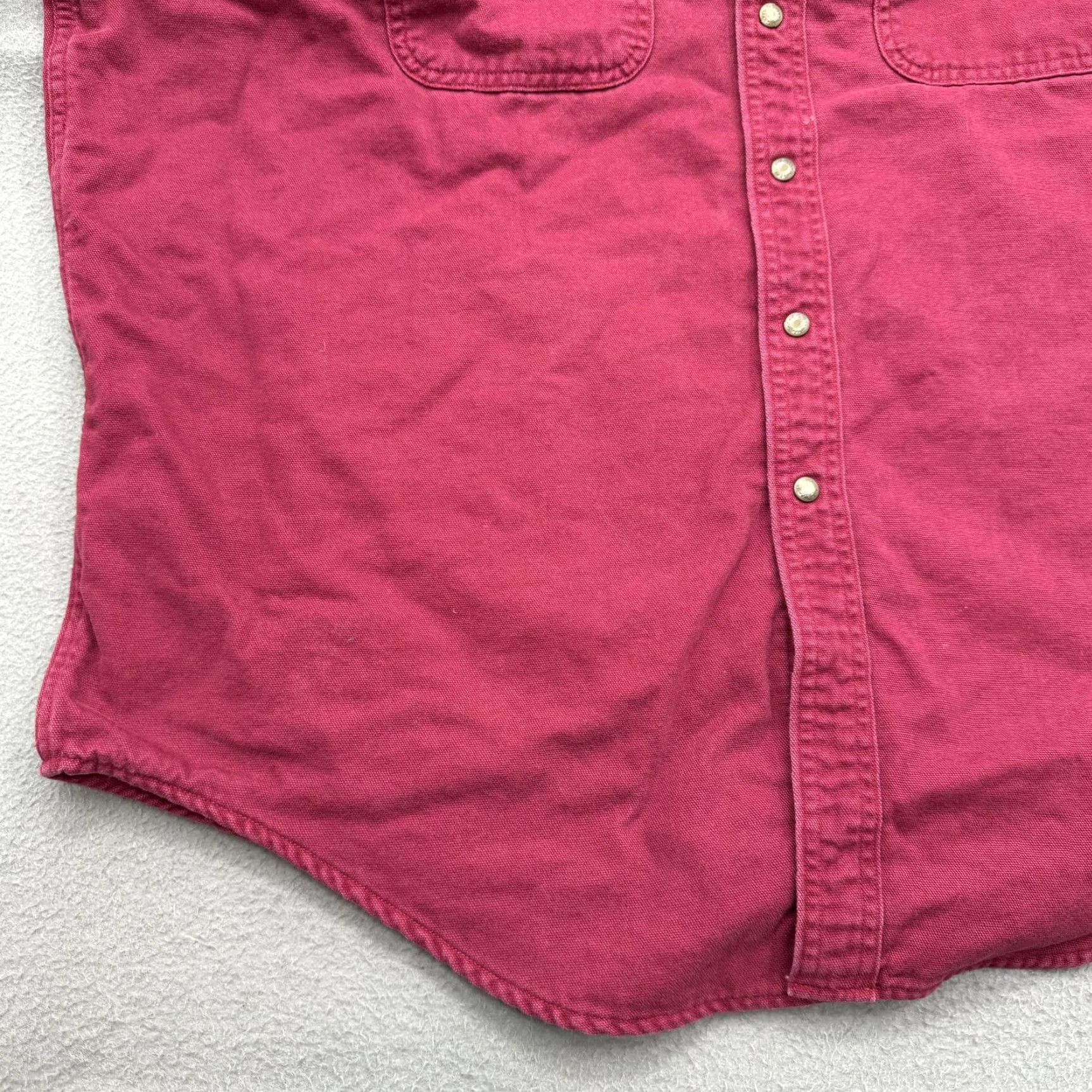 Vintage VINTAGE L.L.Bean Shacket Mens XL Red Flannel Lined Snap Front Cotton Workwear Canada Size US XL / EU 56 / 4 - 6 Thumbnail