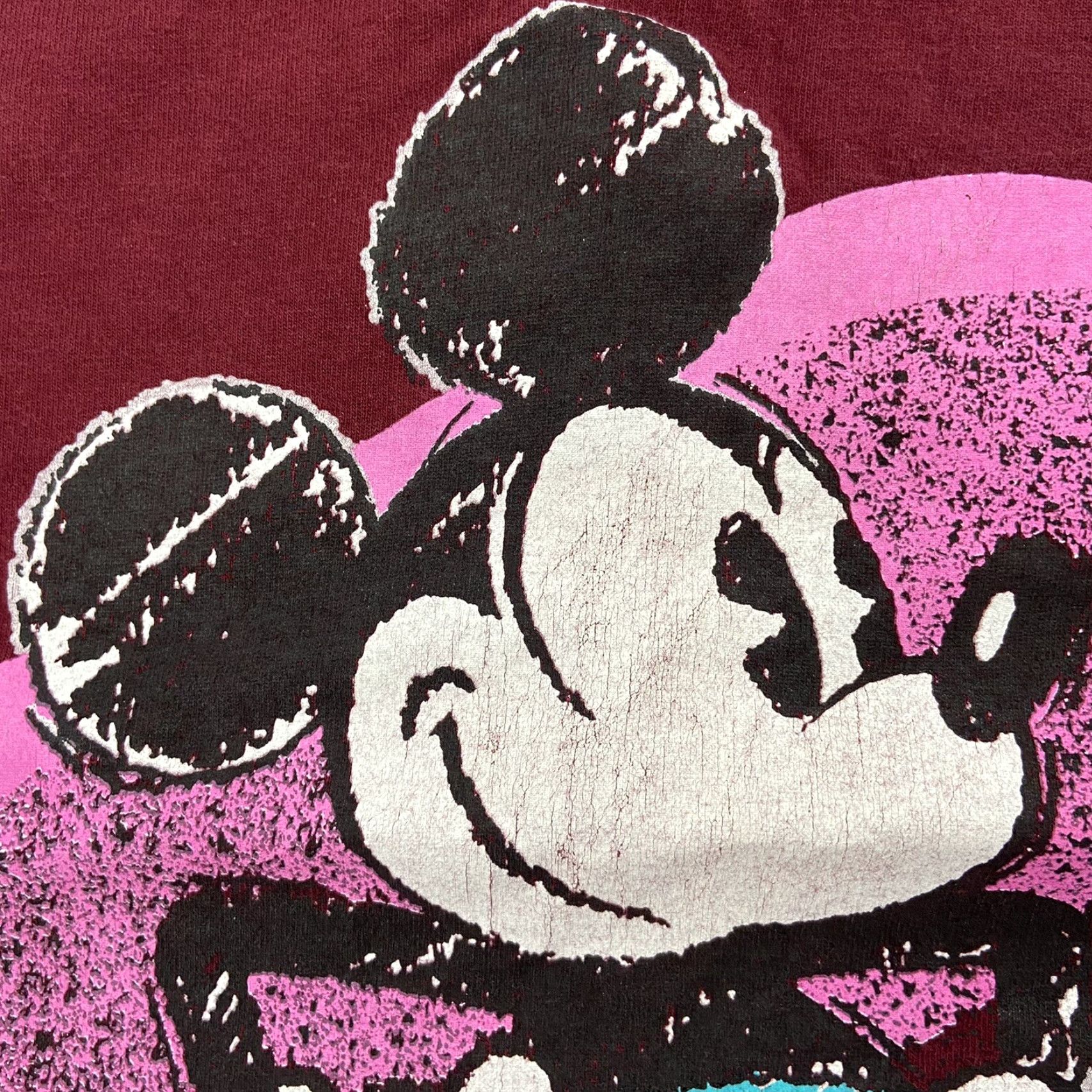 Disney Vintage Disney T-Shirt Men XL Mickey Mouse Walt Disney World 90s Cotton Maroon Size US XL / EU 56 / 4 - 5 Thumbnail