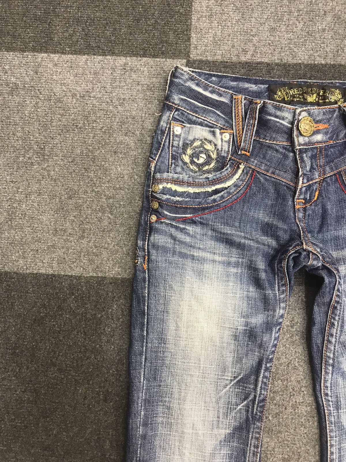 Japanese Brand The Red Pepper Flare Denim Size 27" / US 4 / IT 40 - 6 Thumbnail
