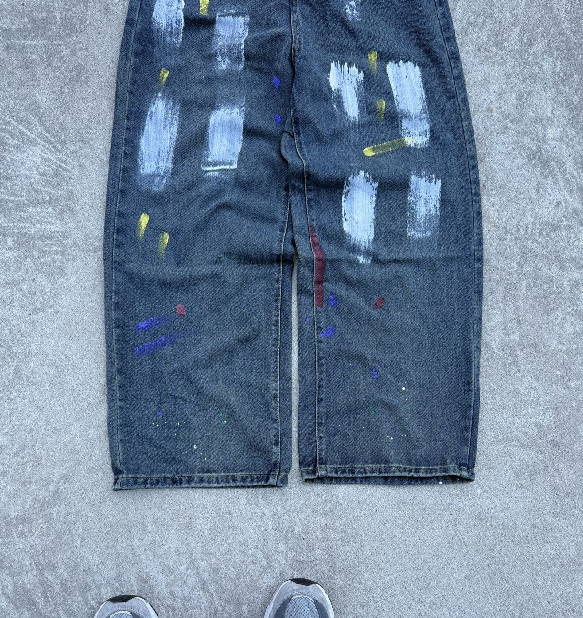 Other Vintage Y2K streetwear track oversized wide jeans Size US 32 / EU 48 - 2 Thumbnail