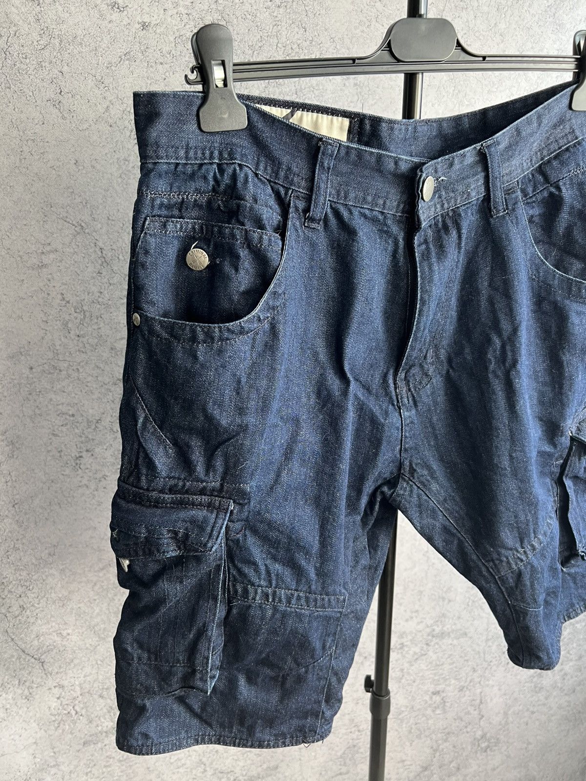 Criminal Damage Criminal Damage Cargo Denim Shorts Casual Blue Size 34 Size US 34 / EU 50 - 10 Thumbnail