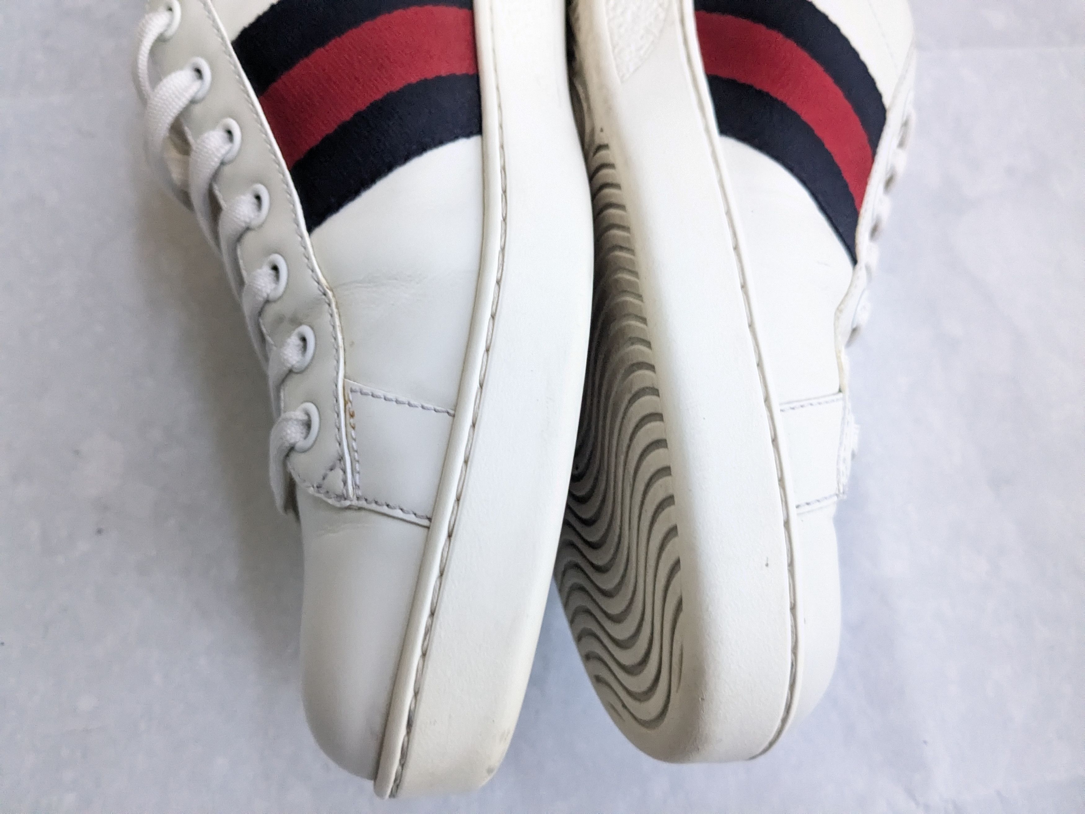 Gucci Gucci Ace Sneakers White 9.5 Low Tops Leather Size US 9.5 / EU 42-43 - 10 Thumbnail