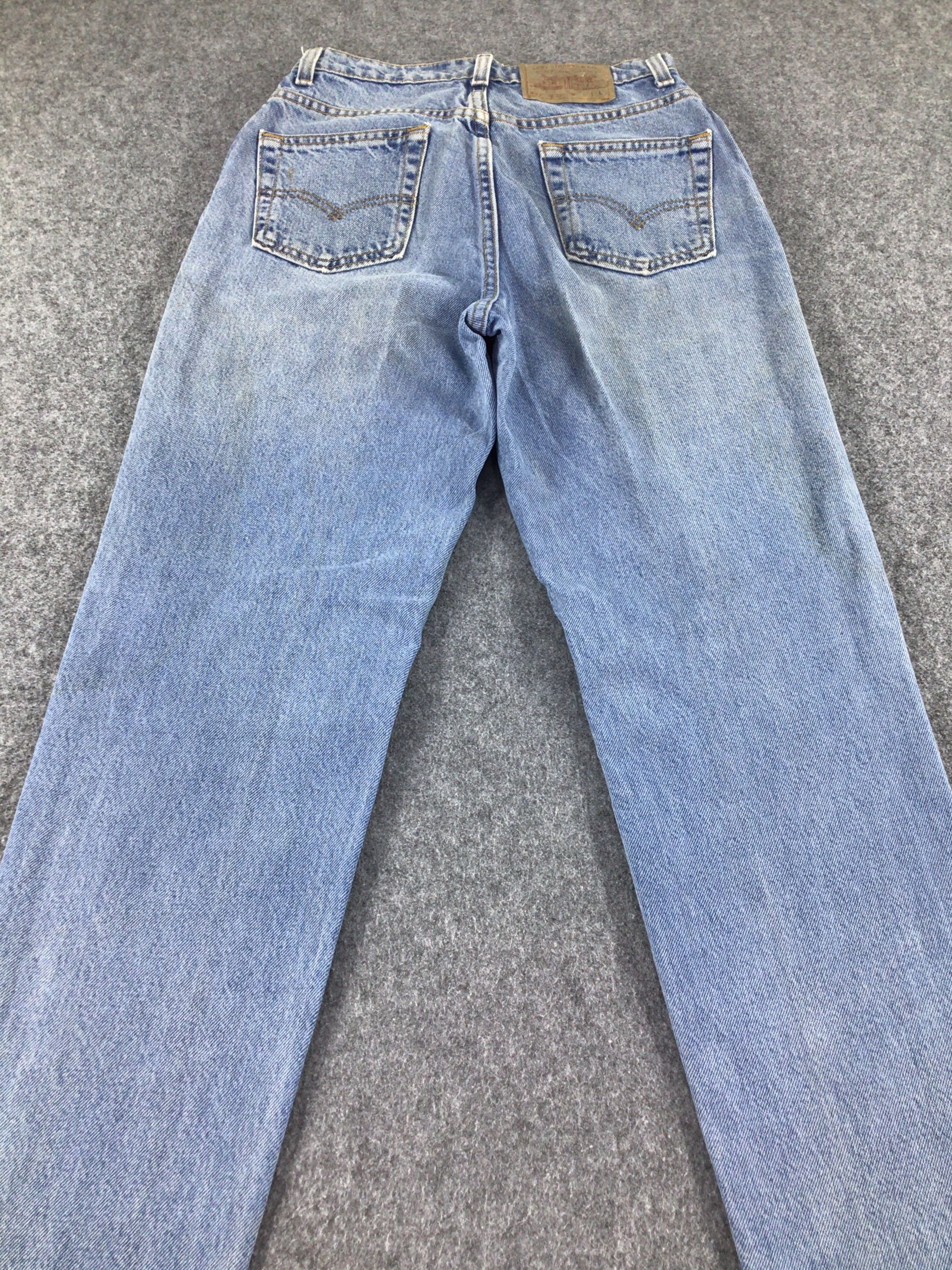 Levi's Vintage 90s Levi's 521 Jeans Medium Wash Denim KJ063 Size US 28 / EU 44 - 4 Thumbnail