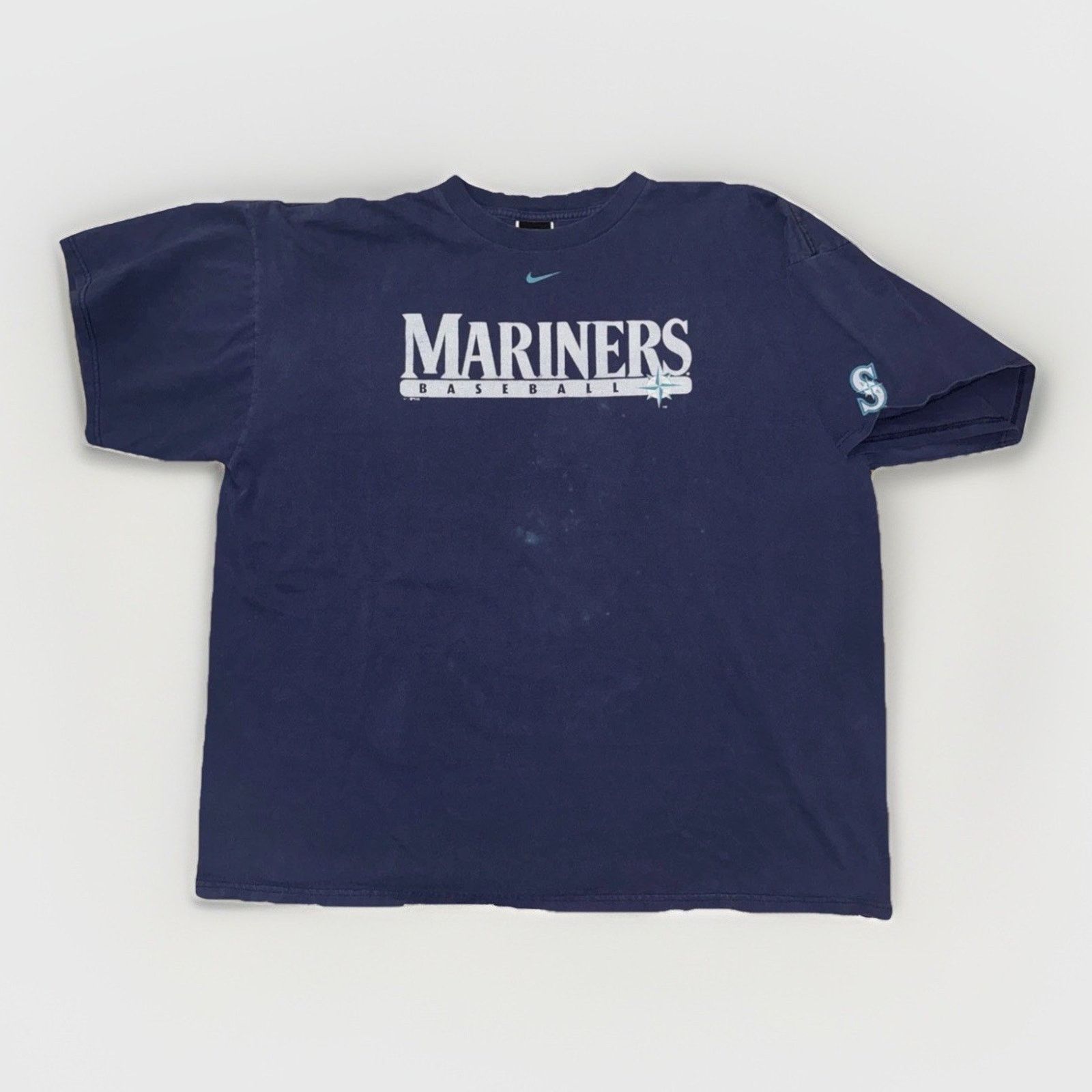 Nike × Vintage Vintage Nike Seattle Mariners MLB T-Shirt XXL Blue 90s 26x29 Size US XXL / EU 58 / 5 - 1 Thumbnail