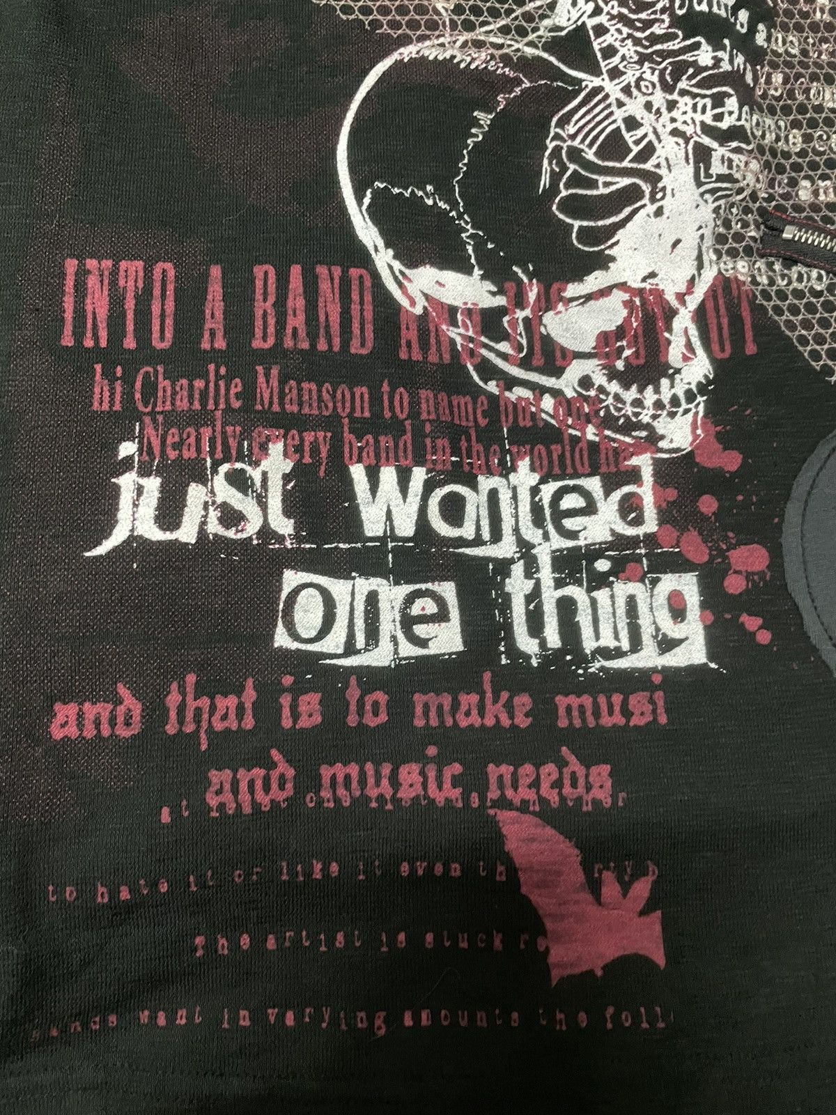 Japanese Brand × Le Grande Bleu (L.G.B.) × Seditionaries Space Opera Japan Charles Manson Poems Punk Tshirt Size US XS / EU 42 / 0 - 4 Thumbnail