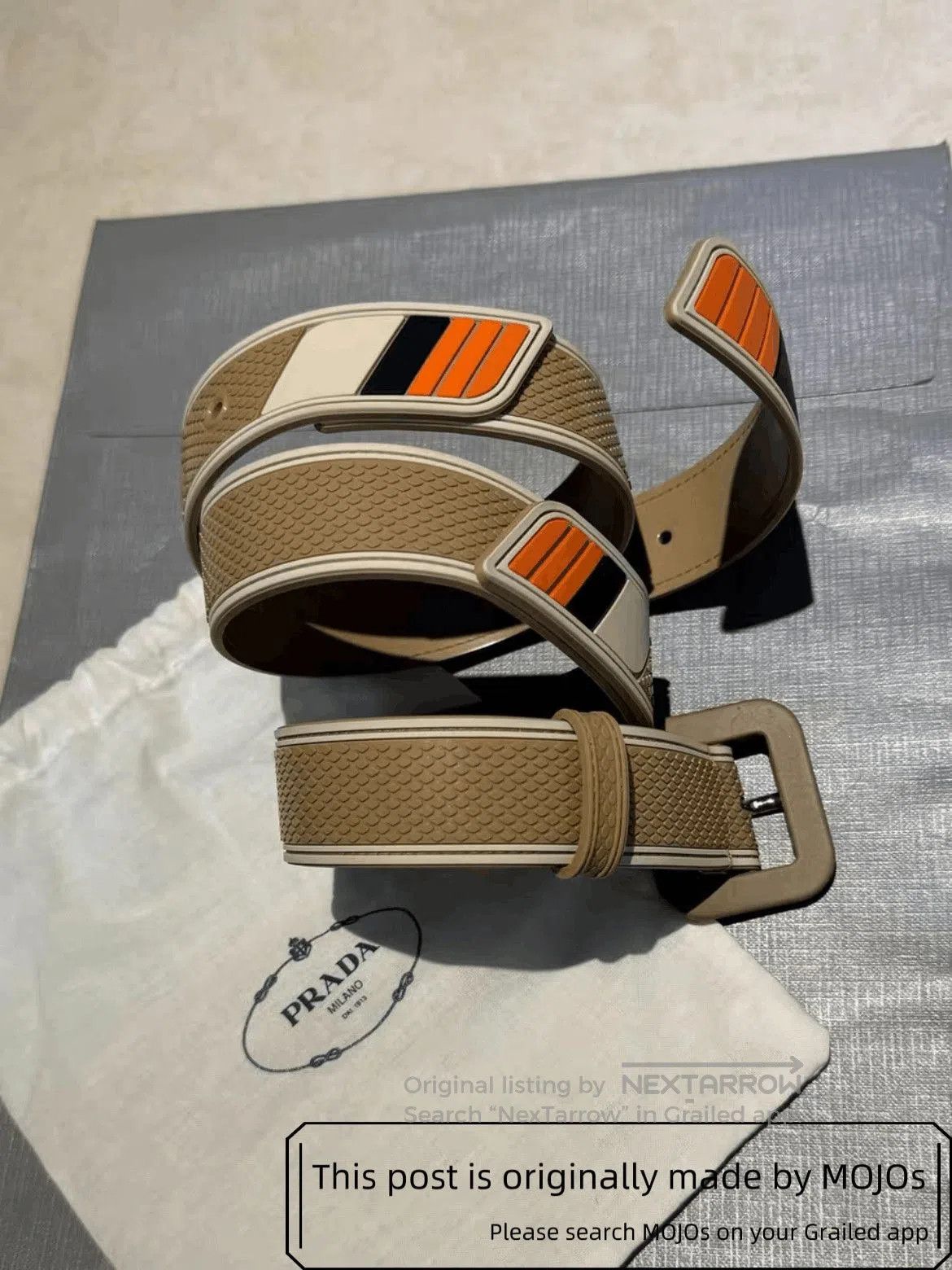 Prada Prada Runway Joint Material Racer Belt. Size ONE SIZE - 1 Thumbnail