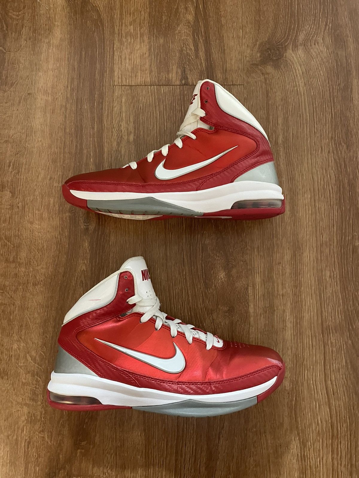 Nike Nike Air Max Hyped “Varsity Red” High Top Sneakers Size US 8 / EU 41 - 4 Thumbnail
