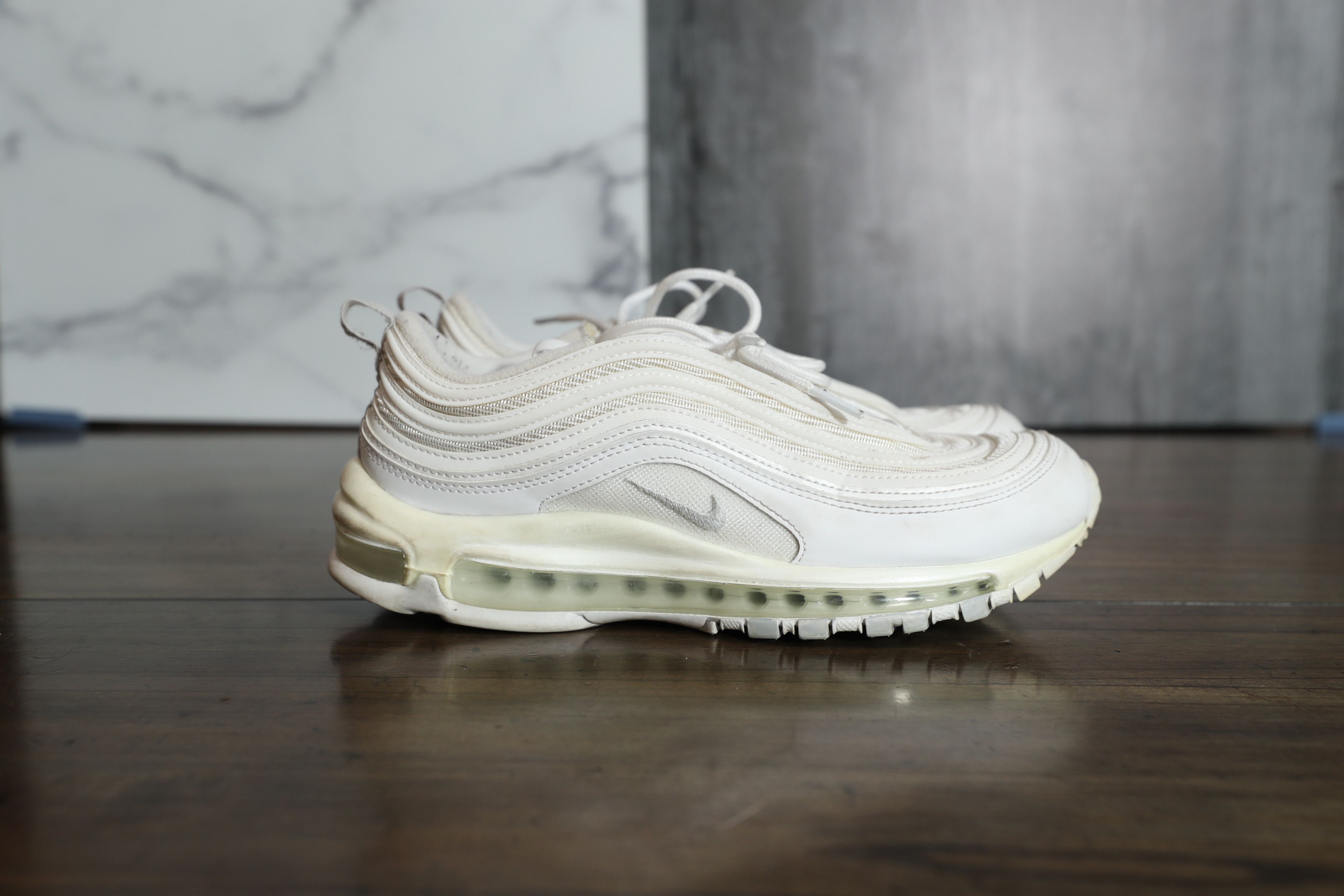 Nike Nike Air Max 97 White Pure Platinum (9.5) Size US 9.5 / IT 39.5 - 5 Thumbnail