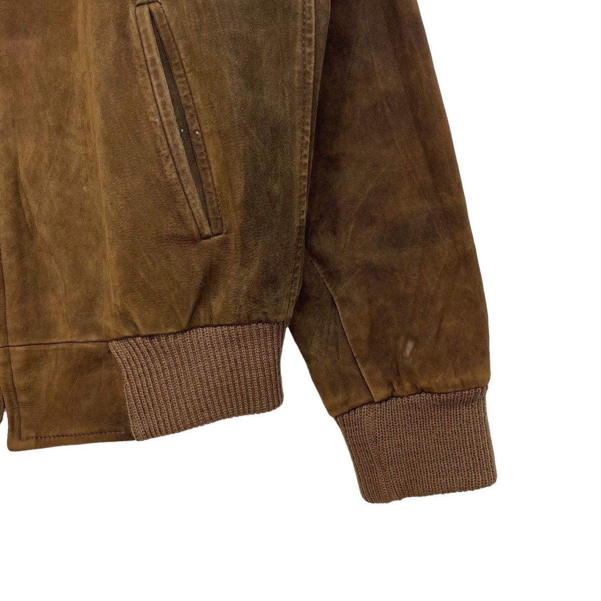 Genuine Leather 💥Japanese Brand MITSUKOSHI Suede Leather Bomber Jacket Size US M / EU 48-50 / 2 - 6 Thumbnail