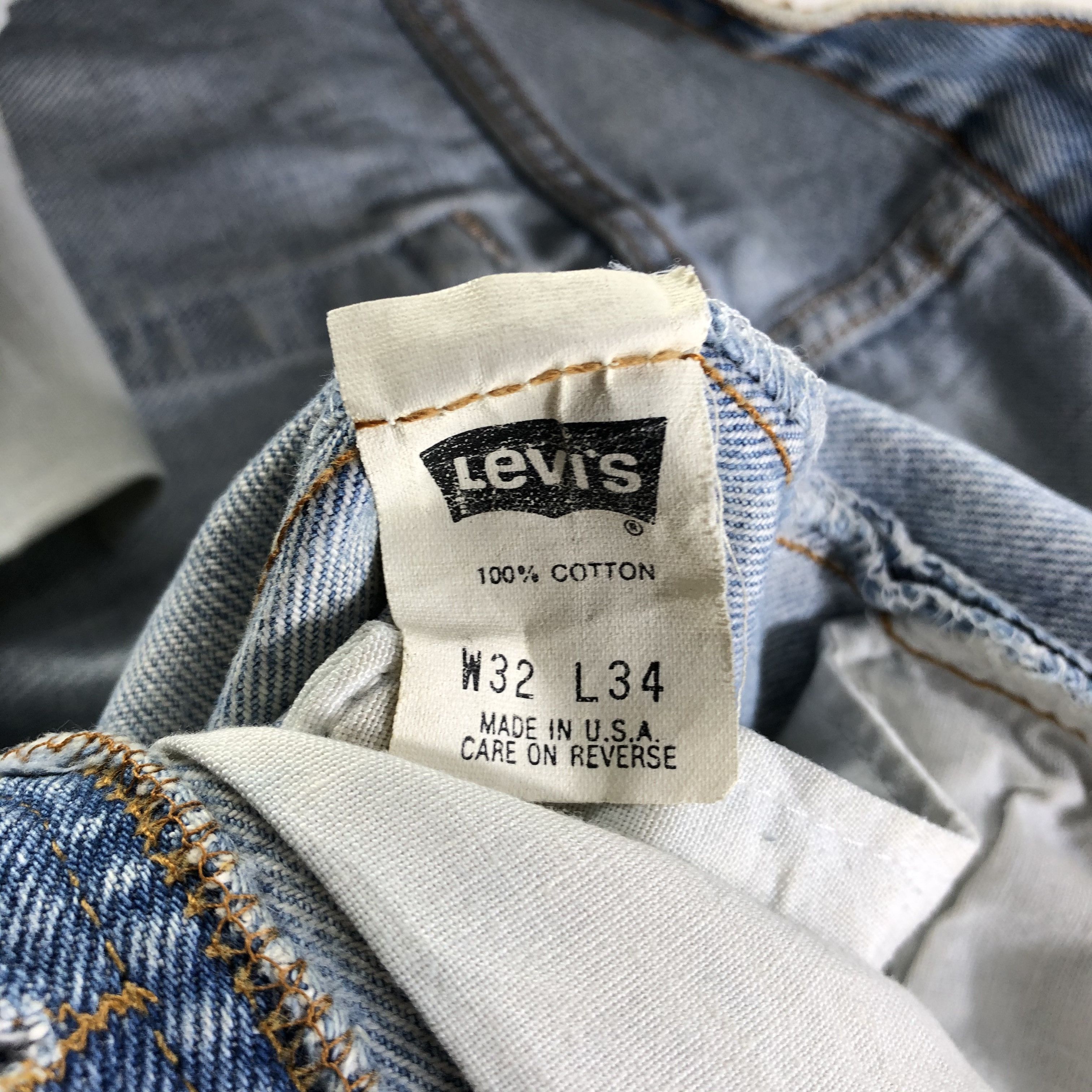 Levi's × Vintage Vintage 90s Blue Wash Levis 501 Jeans-JM3721 Size US 31 - 9 Thumbnail