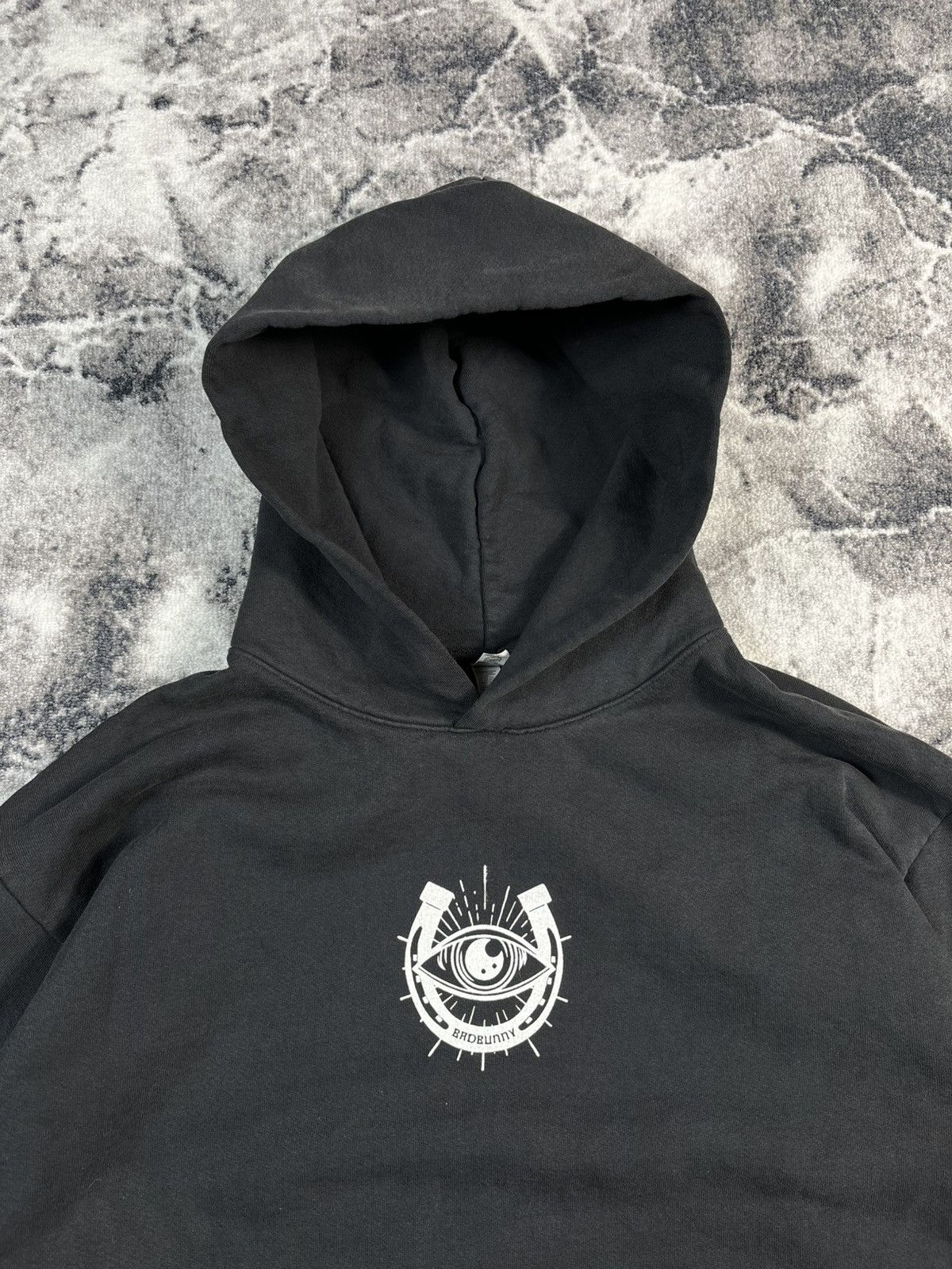 Band Tees Bad Bunny Most Wanted Tour Black Hoodie Size US L / EU 52-54 / 3 - 5 Thumbnail